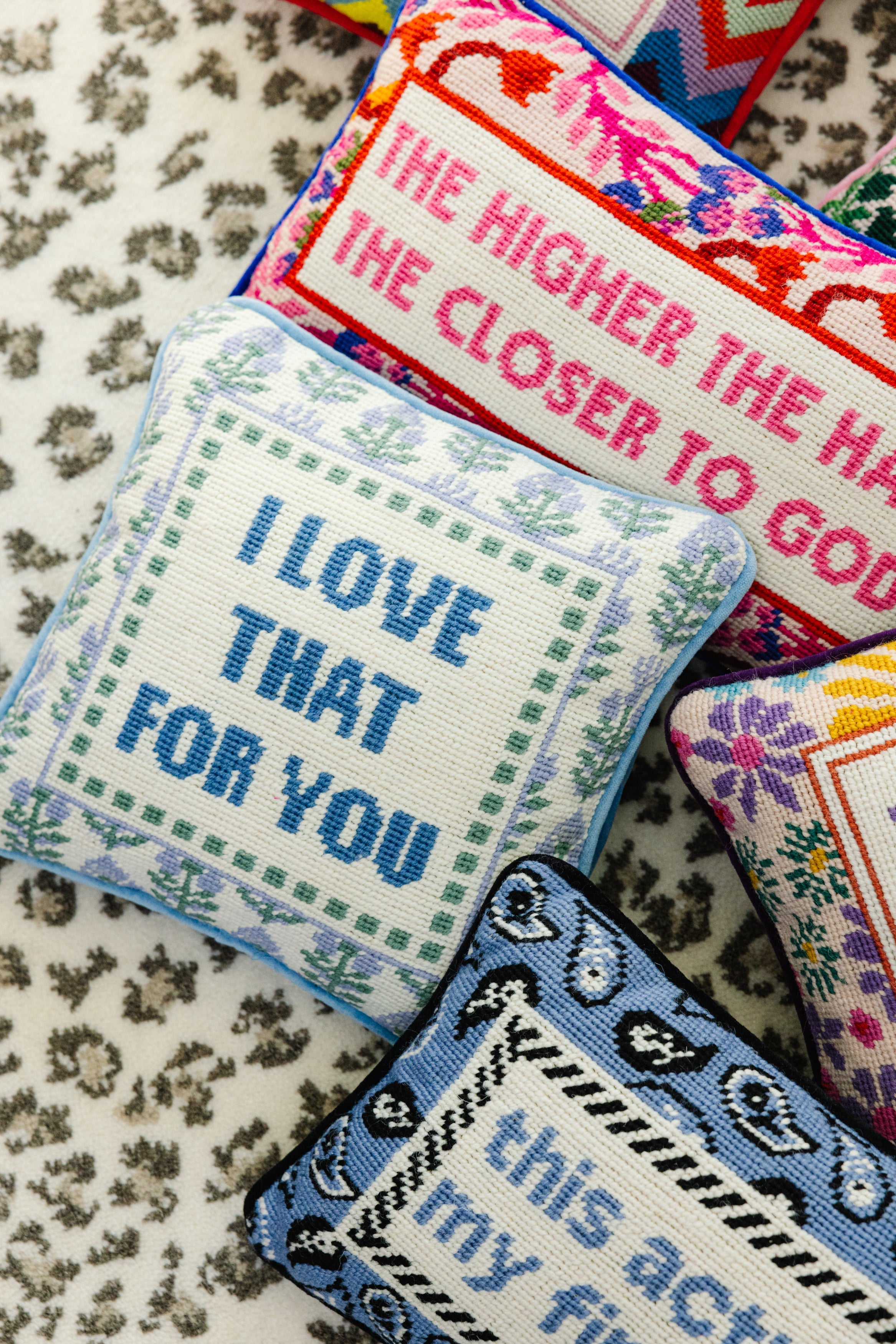 "Love That for You" Needlepoint Pillow