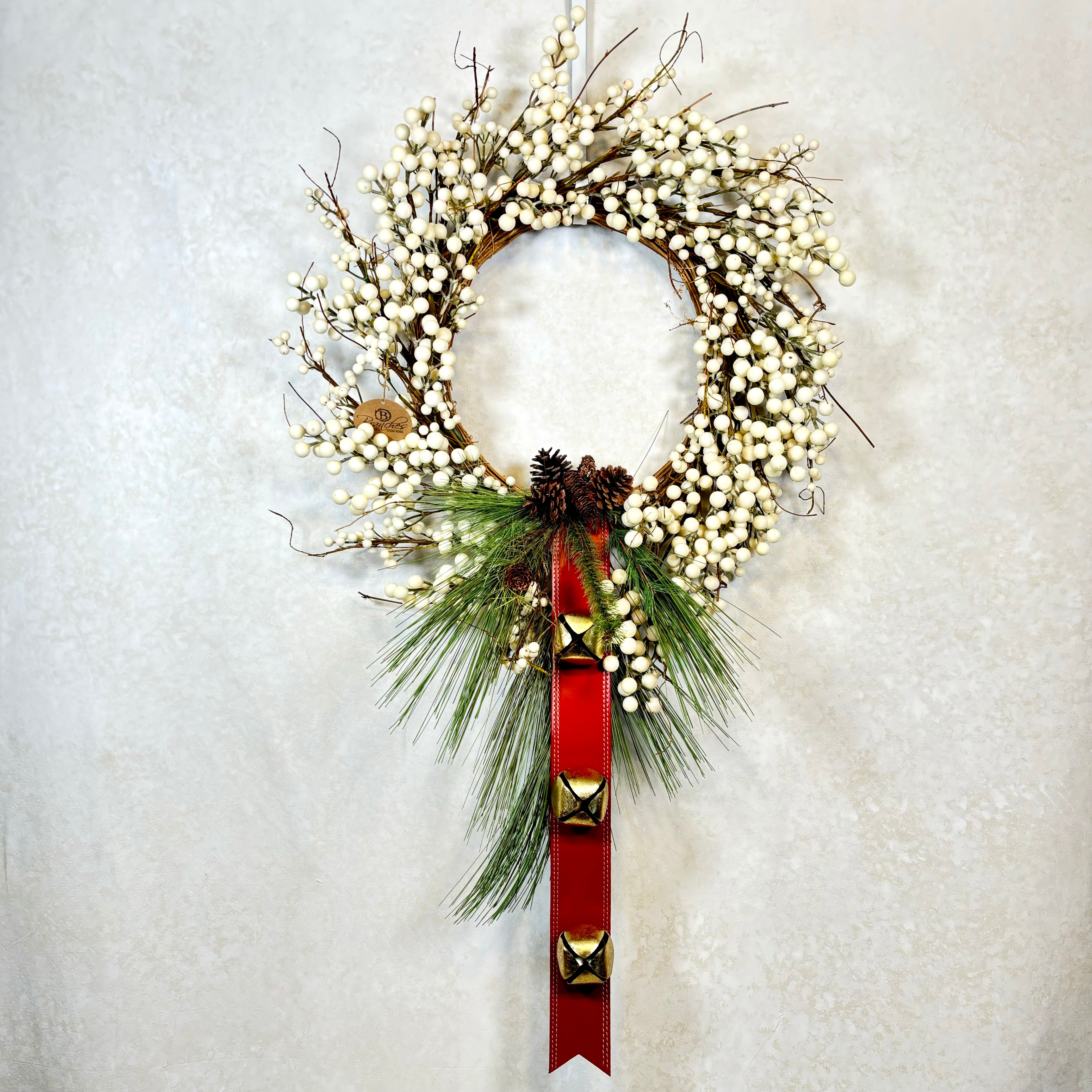 North Pole Bell & Pine Wreath Bough