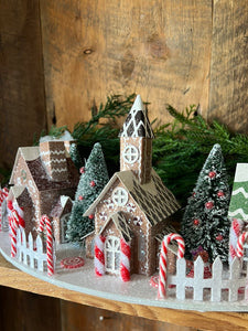 Cardboard Glitter LED Sugar Land Village