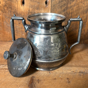 Early 1900's Antique Meriden Quadruple-plated Sugar Jar