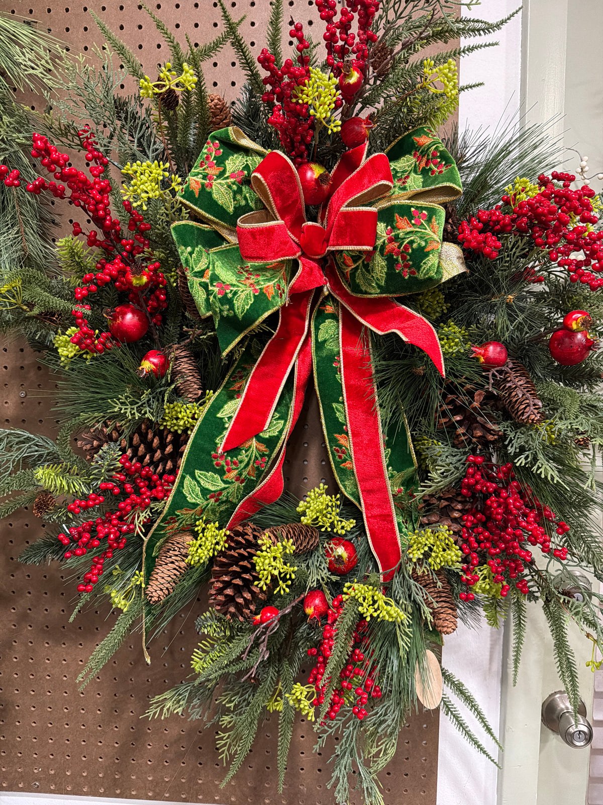 Crimson Christmas Wreath 30"