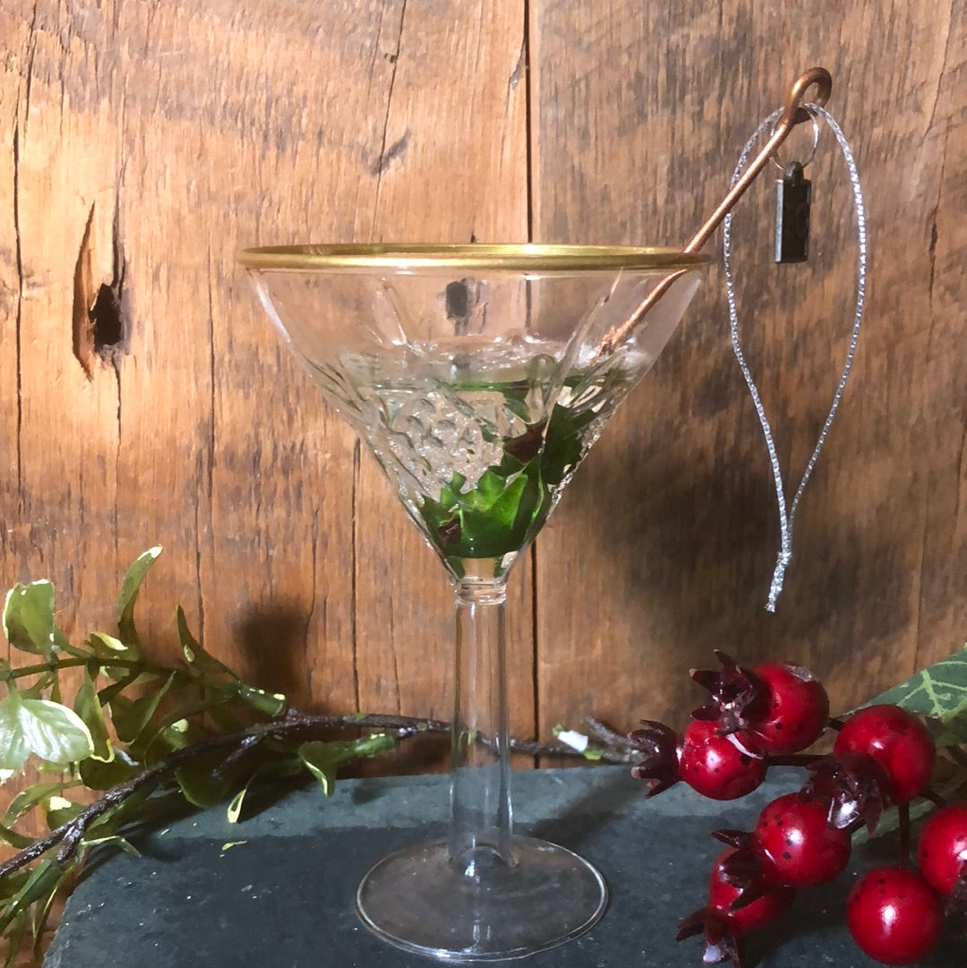 Elegant Martini Glass Ornament