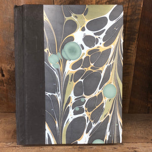 Brown, Green and Gold Marble Journal