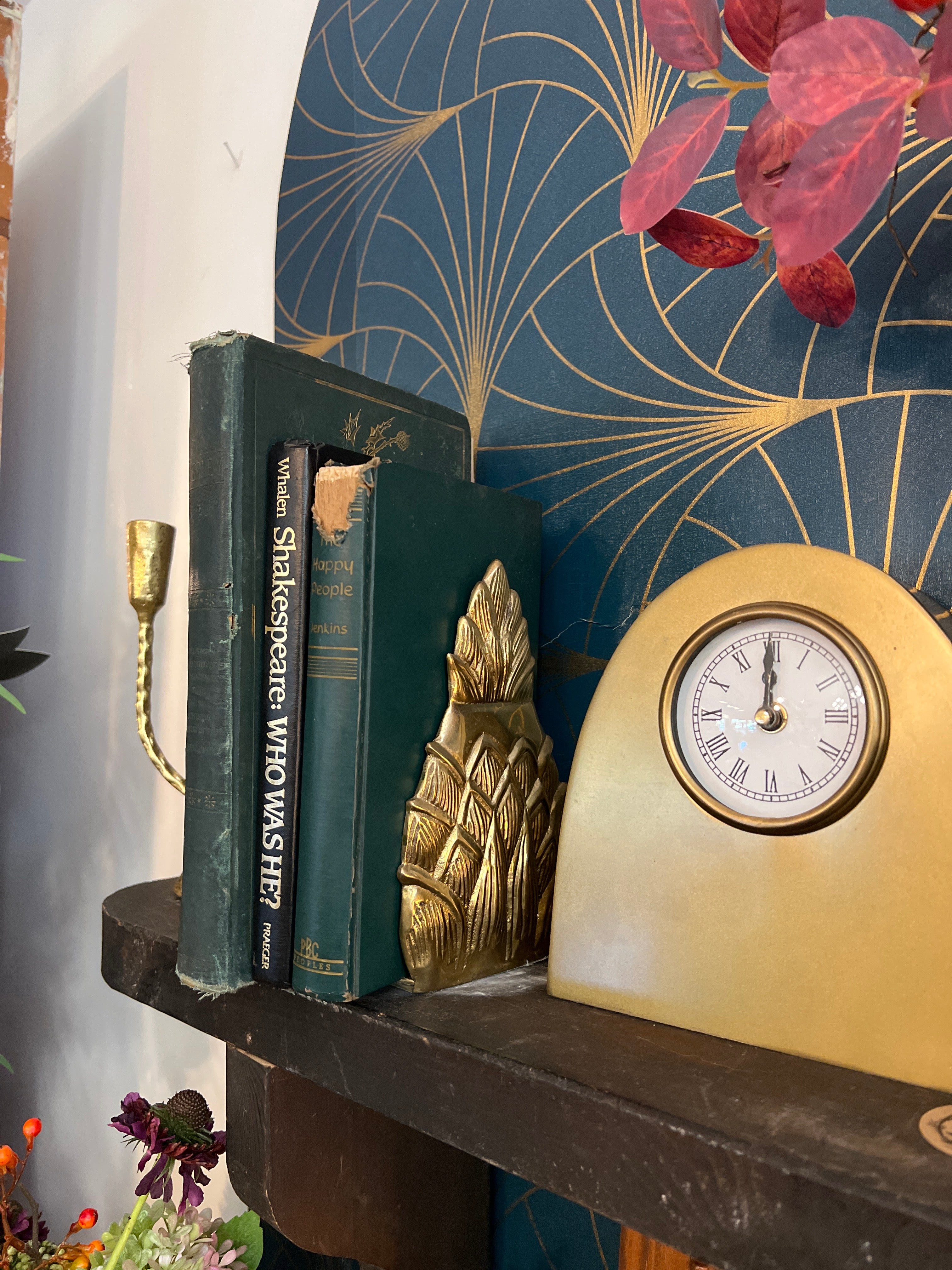 Pair of Brass Pineapple Bookends