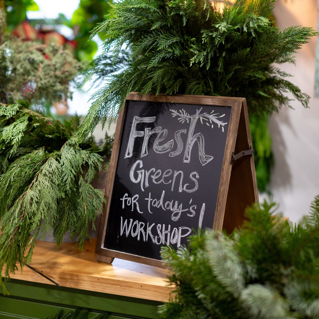 12.03.2026 @ 11AM | Fresh Evergreen Wreath Workshop w/ the Woodsman's Wife & Co.