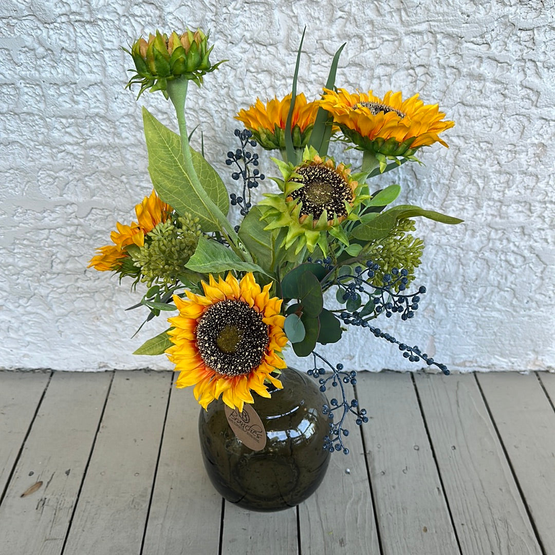 Sunflower Petite Jug Bouquet Drop In