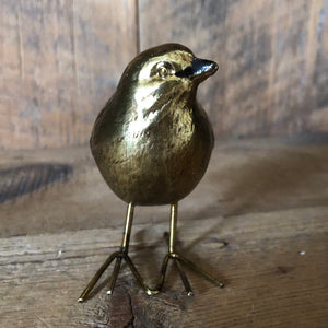 Antique Gold Bird Looking to the Side