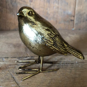 Antique Gold Bird Looking to the Side