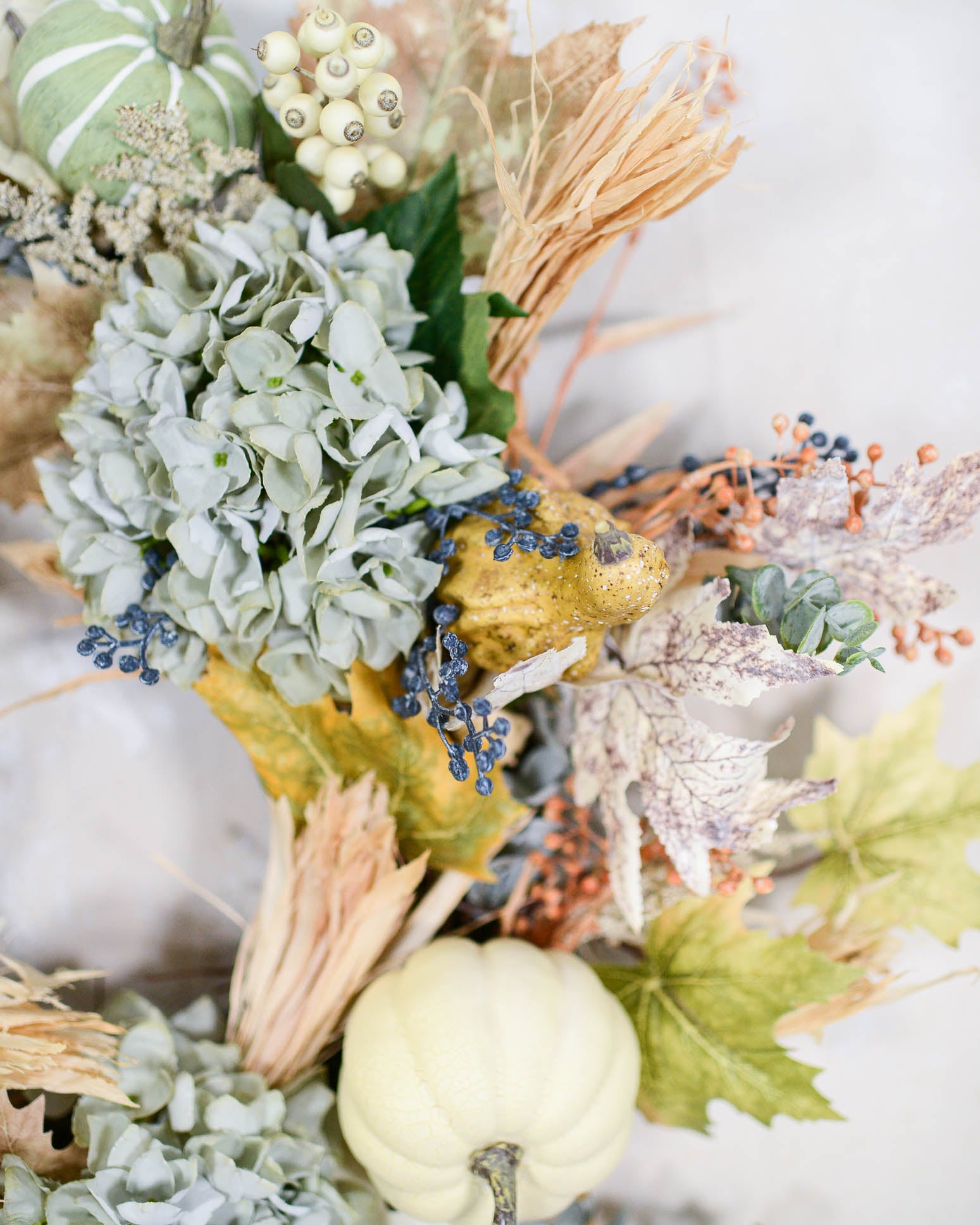 Autumn Coastal Blue Wreath