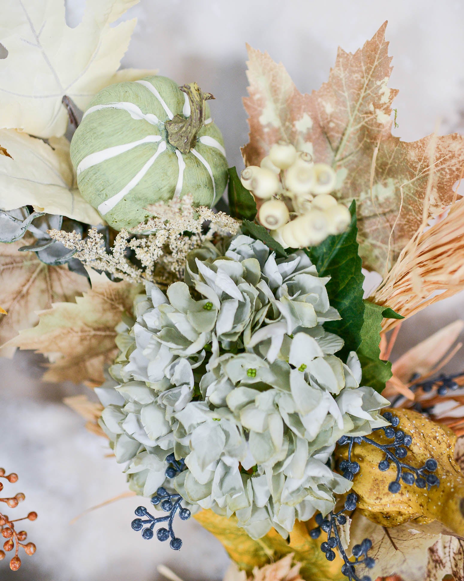 Autumn Coastal Blue Wreath