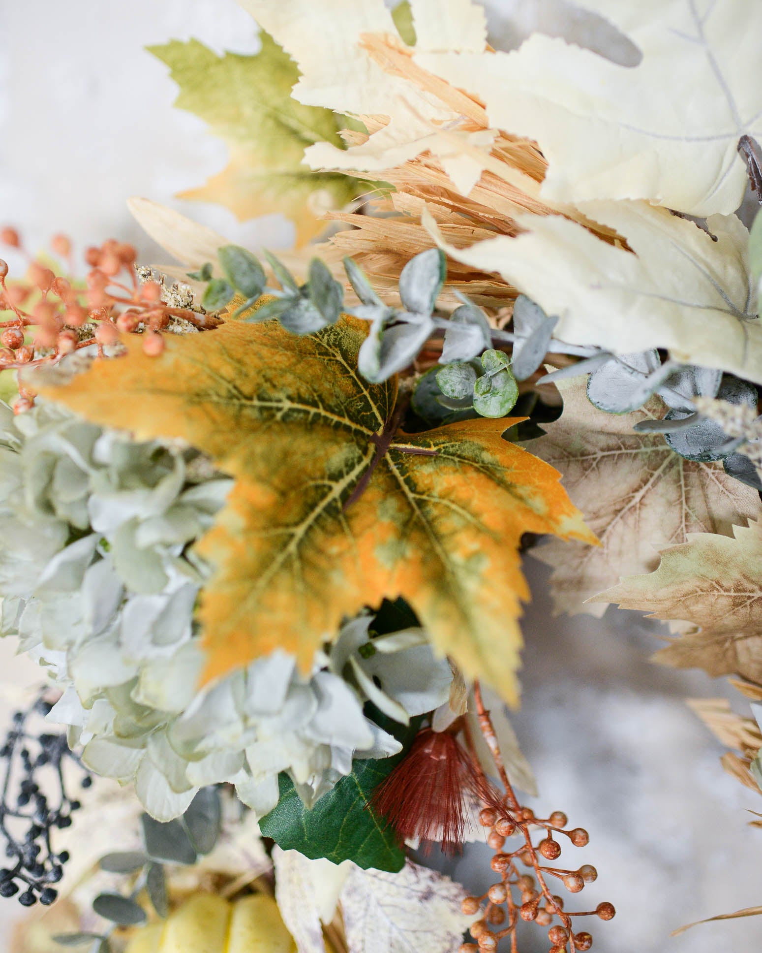 Autumn Coastal Blue Wreath