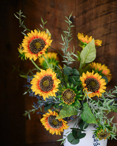 Sunflower Large Jug Bouquet Drop In