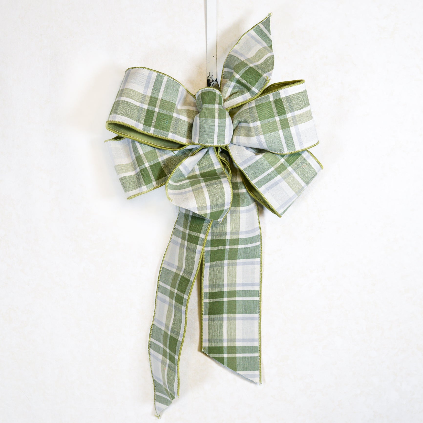 Pistachio Plaid Bow