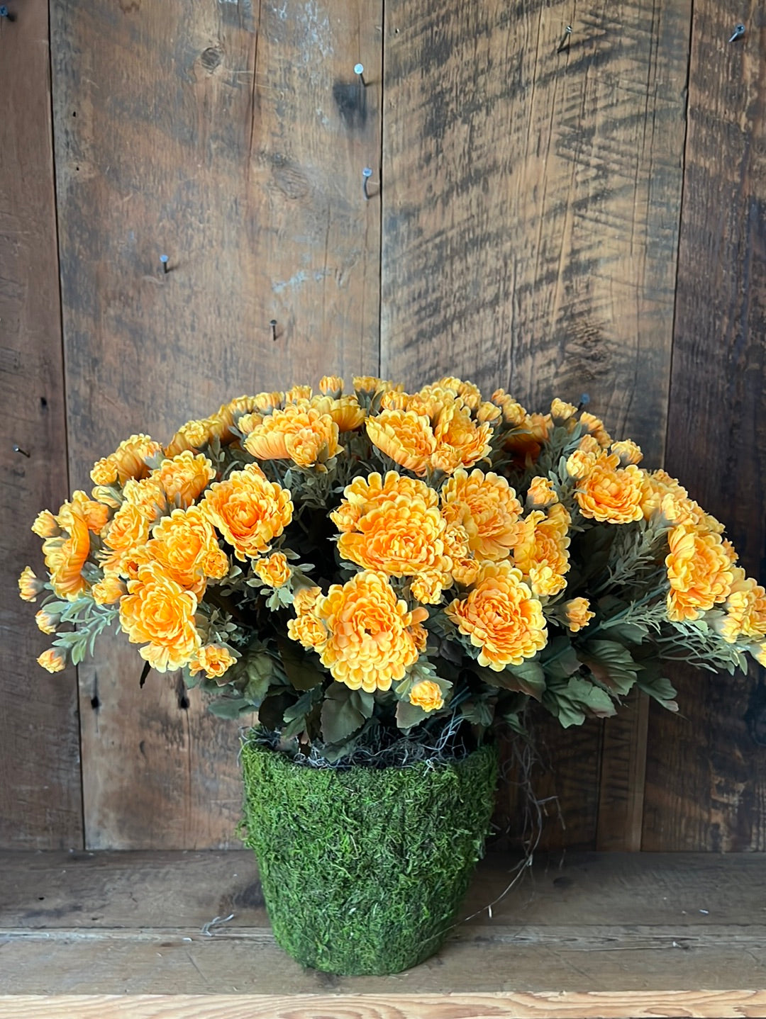 Mum Double Drop In Gold Yellow