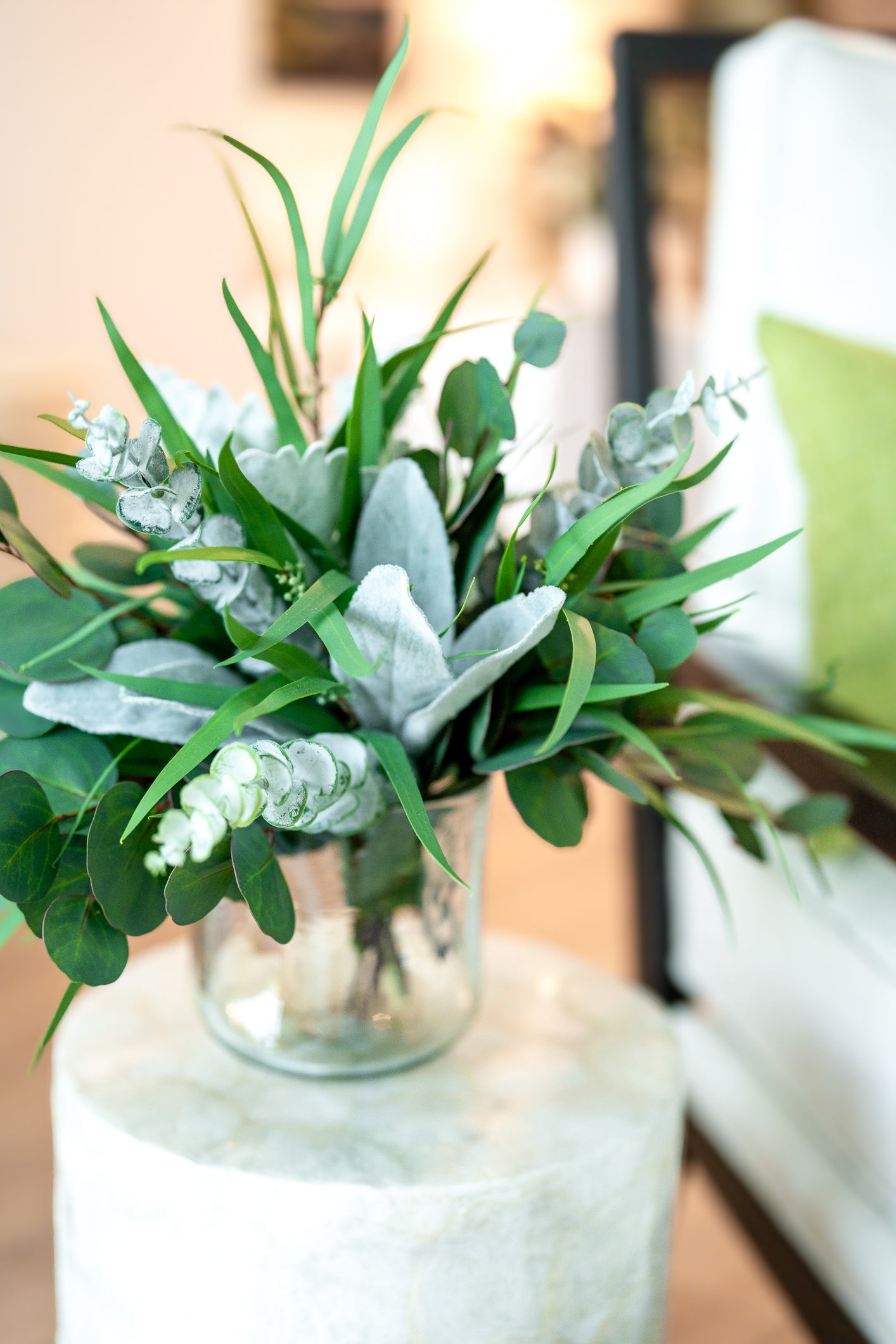 Faux Real Eucalyptus Large Bouquet Drop In