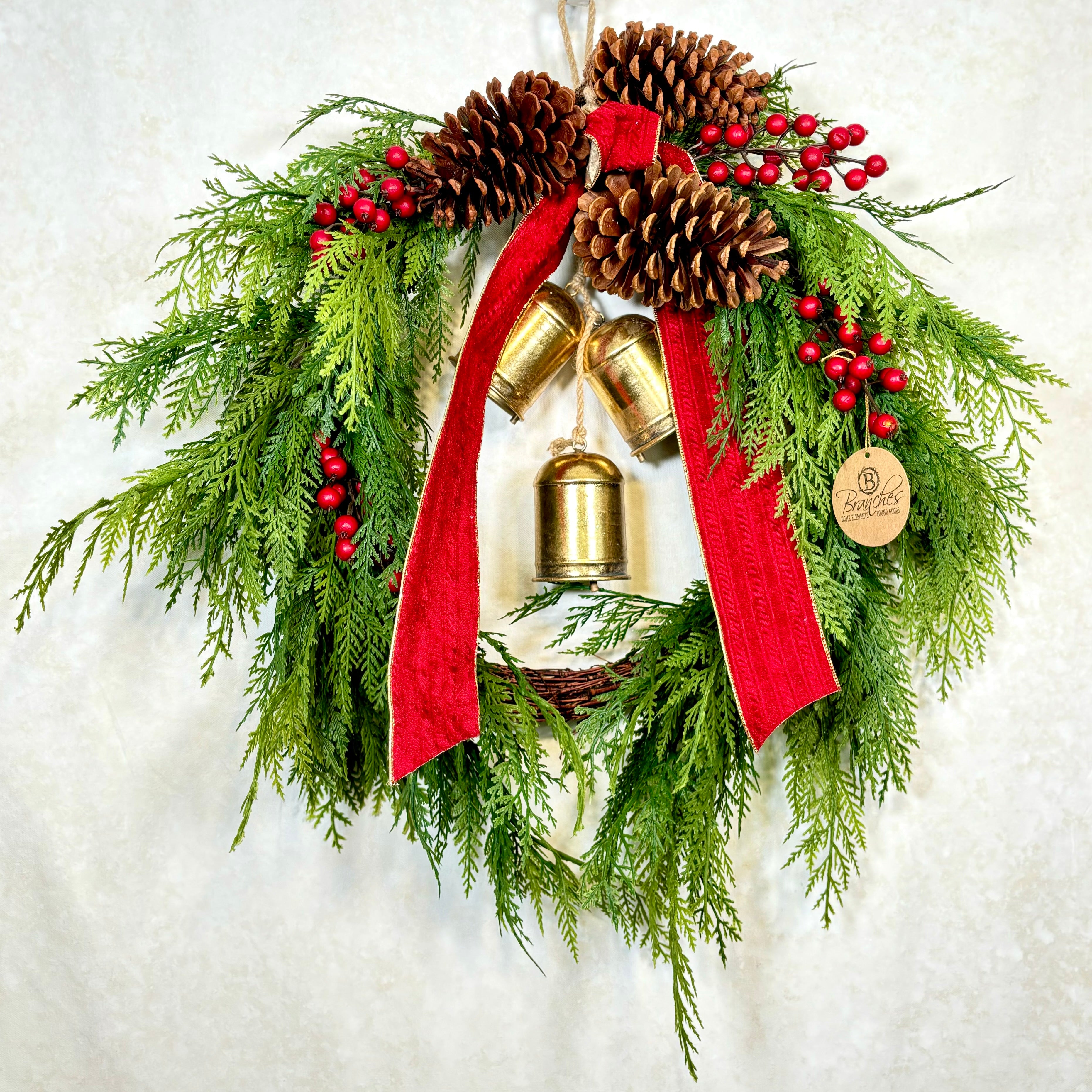 Church Bell Holiday Wreath