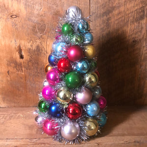 Ball Ornament and Tinsel Tree Small