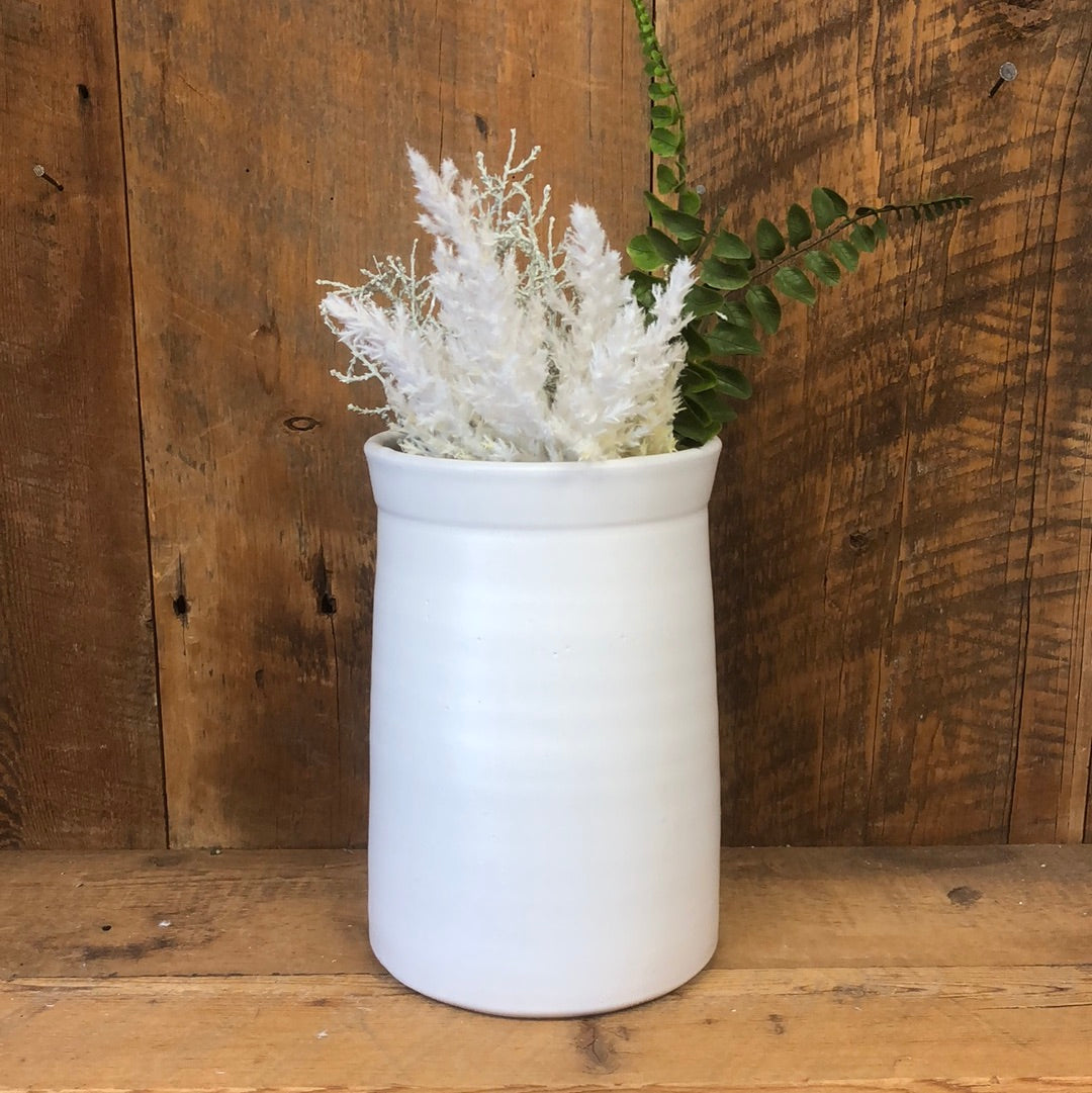 White Terra Cotta Vase