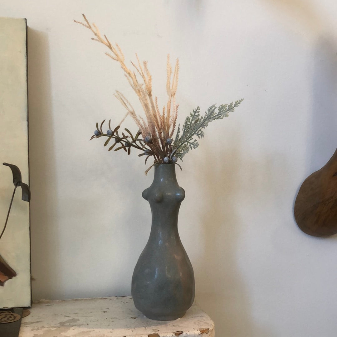 Blue Budvase with Knobs