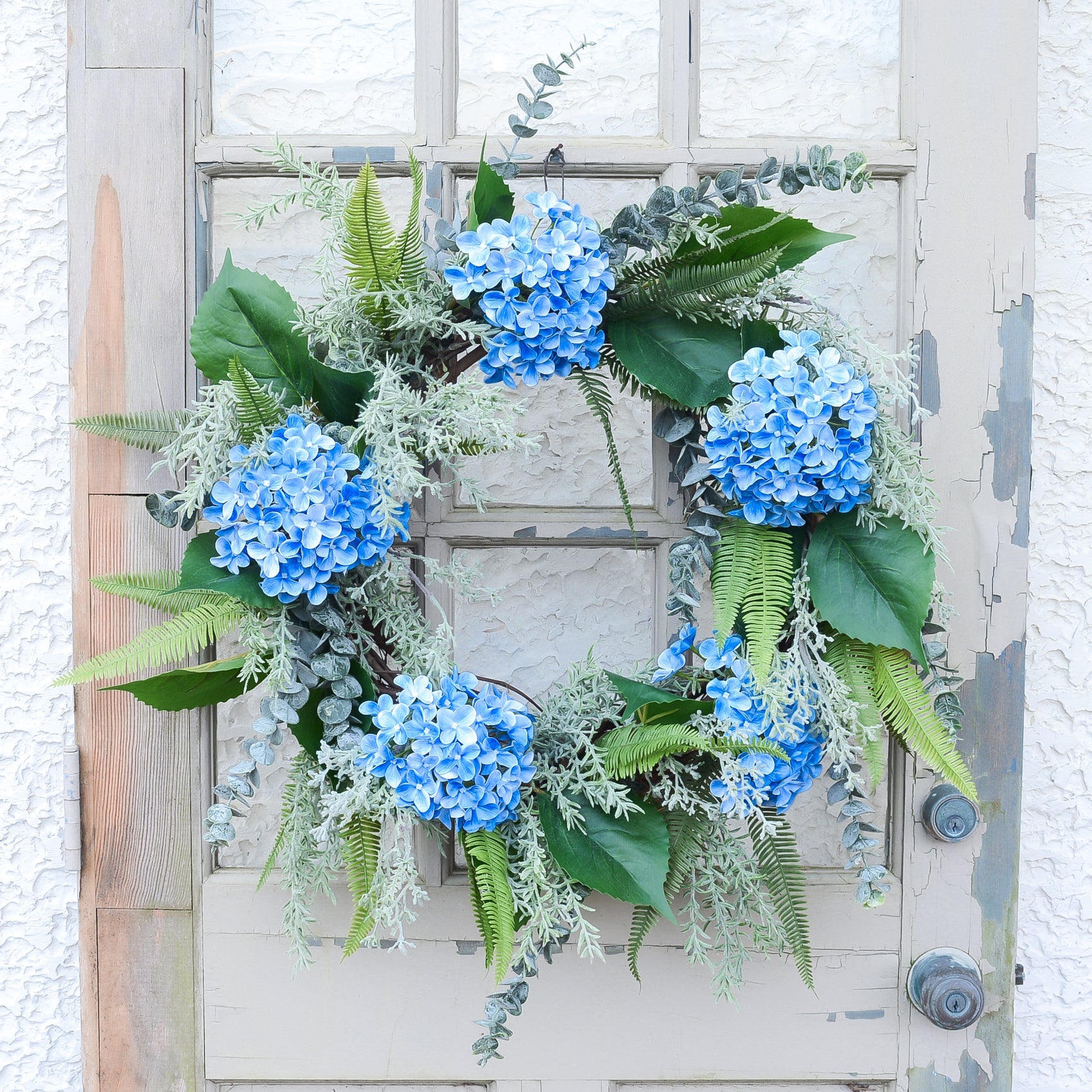 Blue Hydrangea Wreath