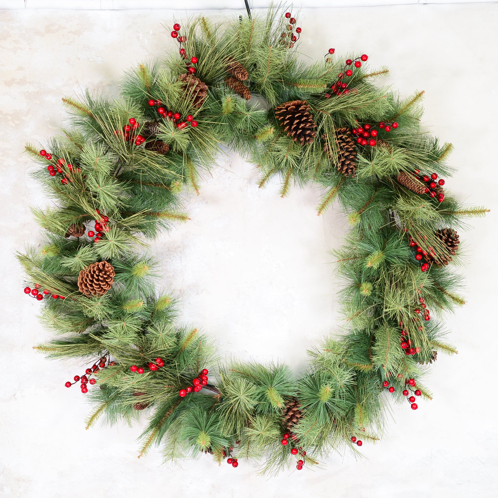 48"D Extra Large Adirondack Pine Wreath