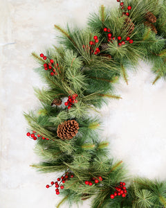 48"D Extra Large Adirondack Pine Wreath