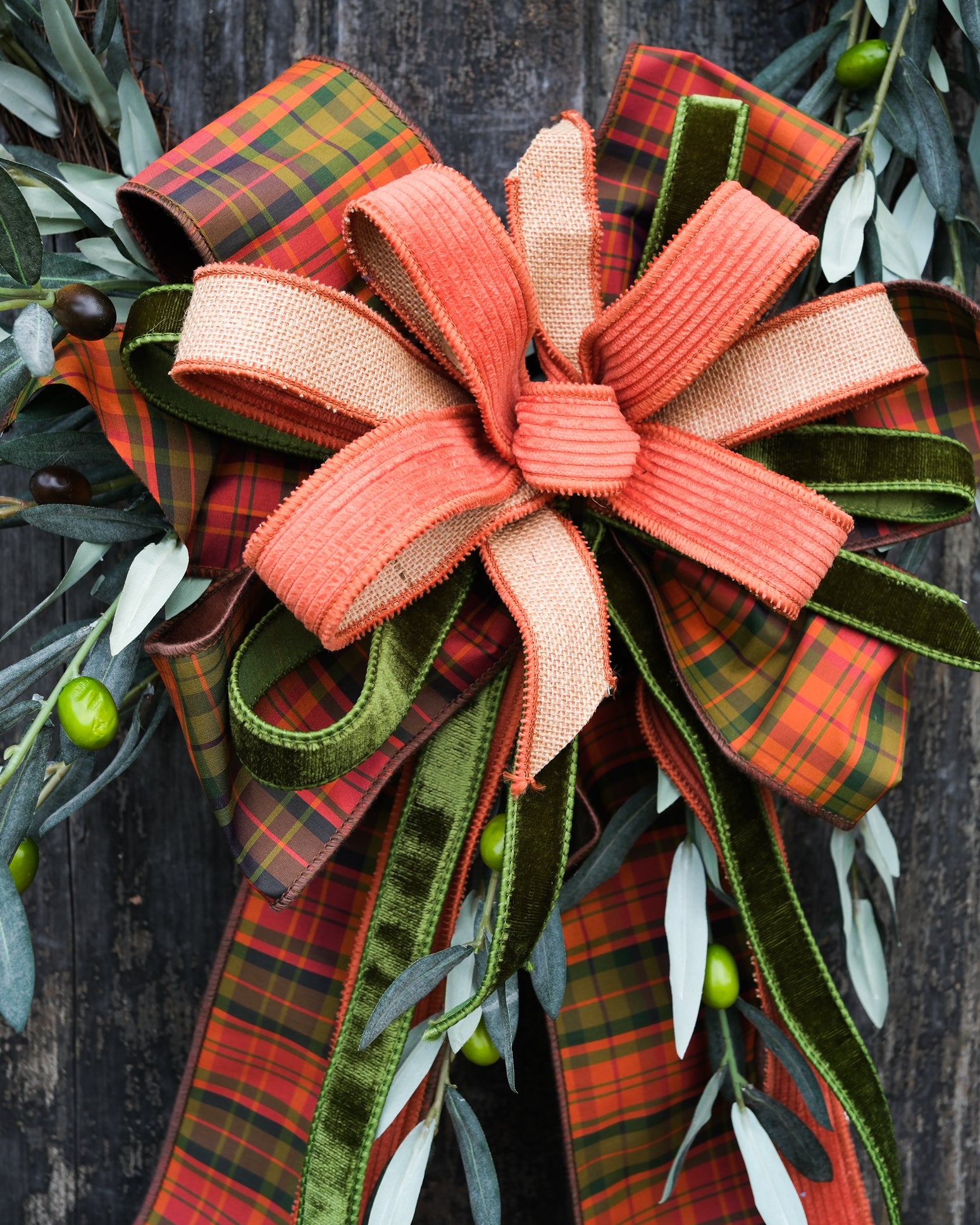 Luxe Autumn Hunt Hand-Tied Bow