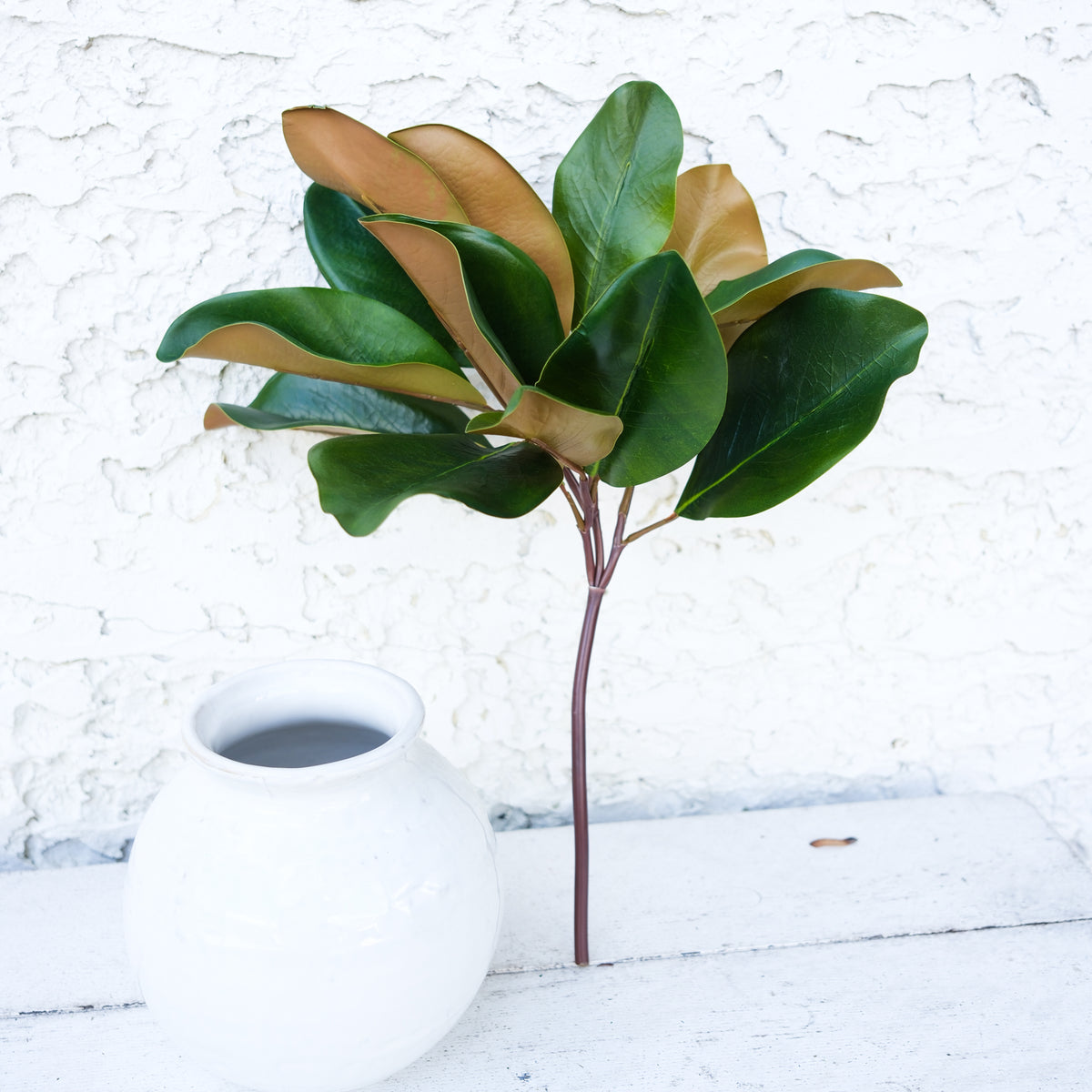 Magnolia Leaf Spray Natural Touch 16”H