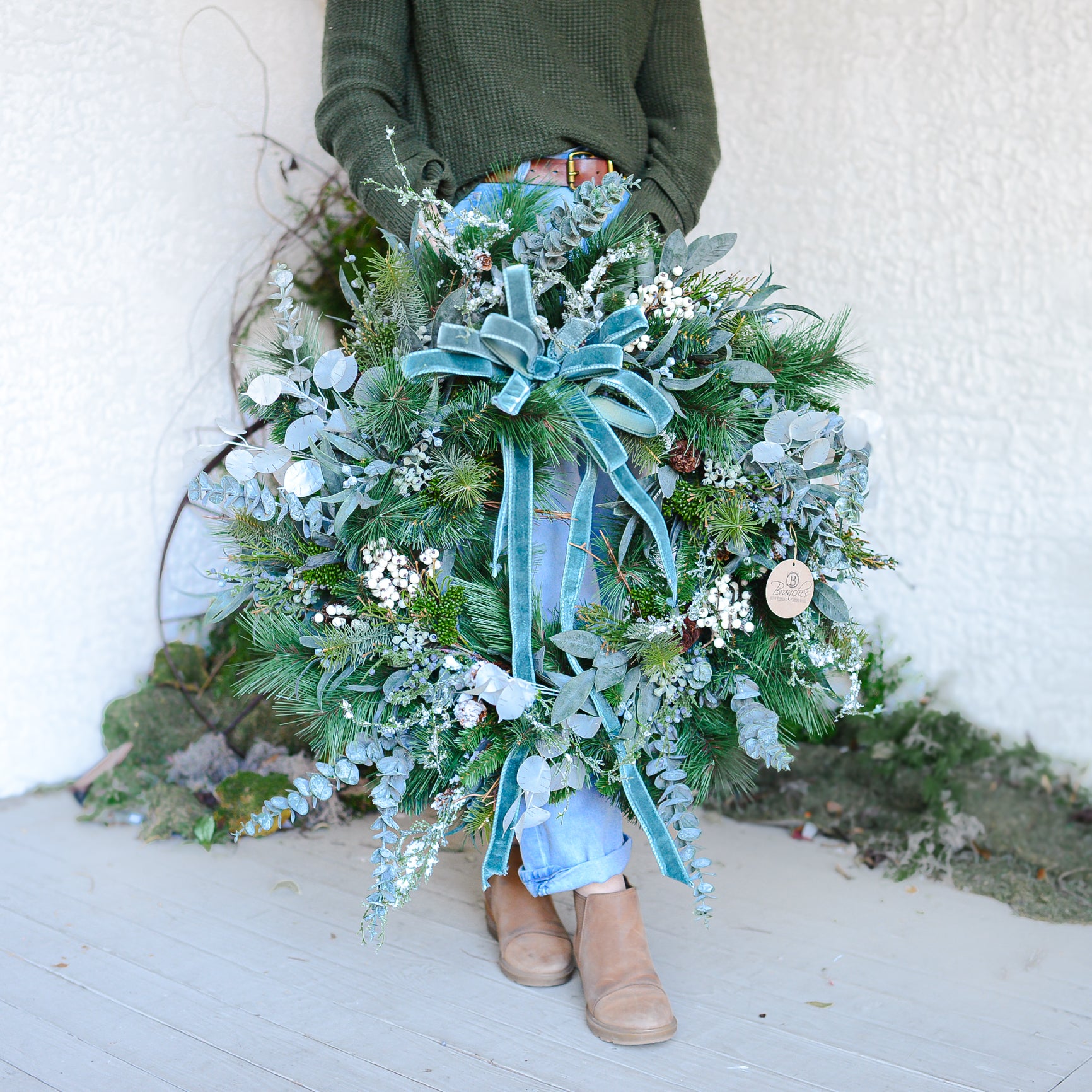 Winter Blues Collection Wreath