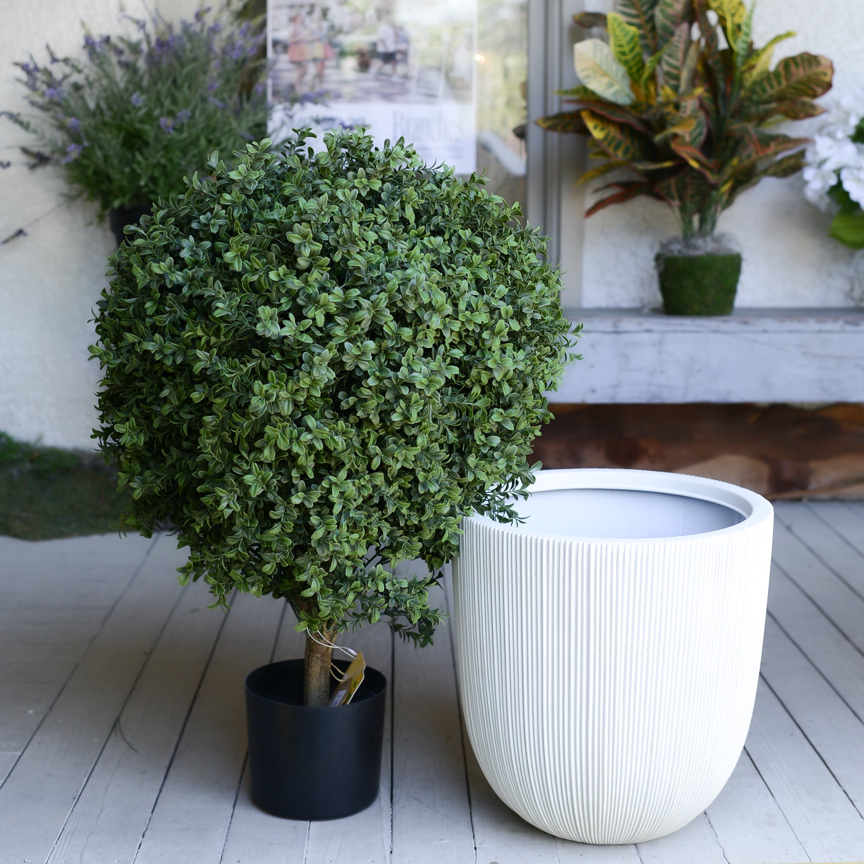 UV Boxwood Ball Topiary 34"H x 24"W