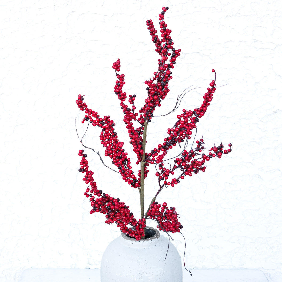 Red Thimble Berry Spray Not Weather Resistant 36”H