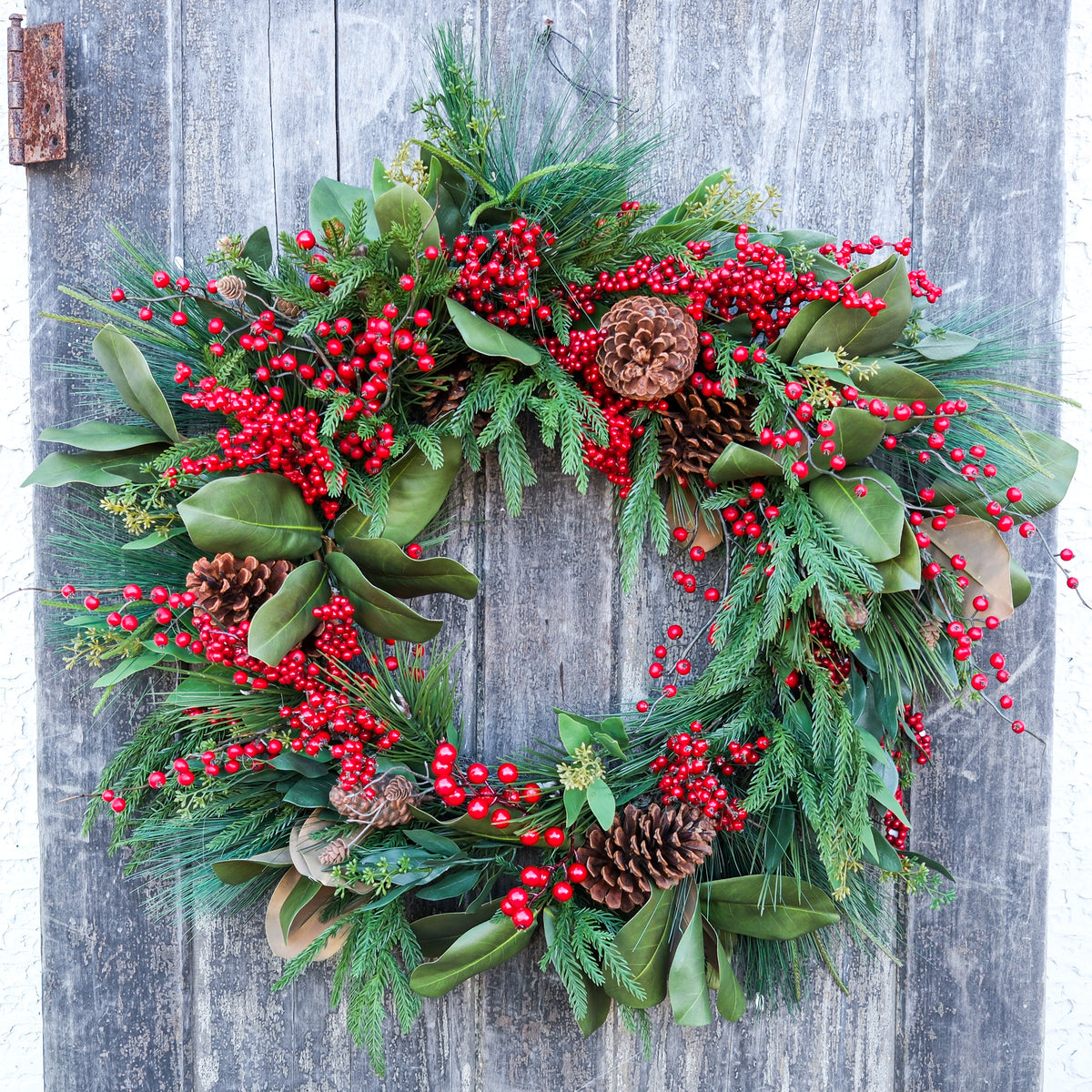 Berry Berkshire Wreath 32"D