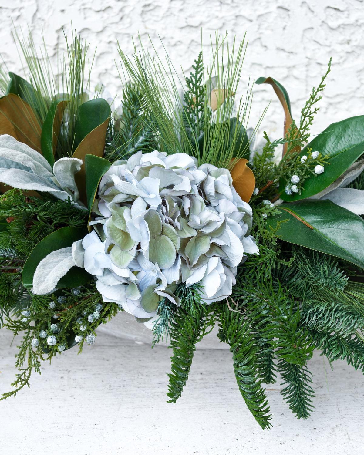 Winter Blues Centerpiece Drop In