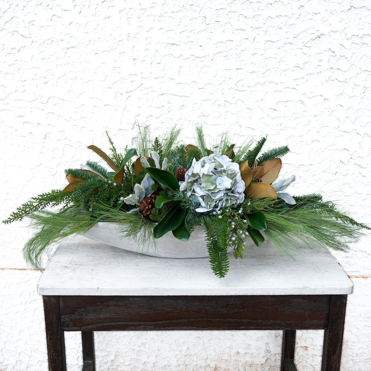 Winter Blues Centerpiece Drop In