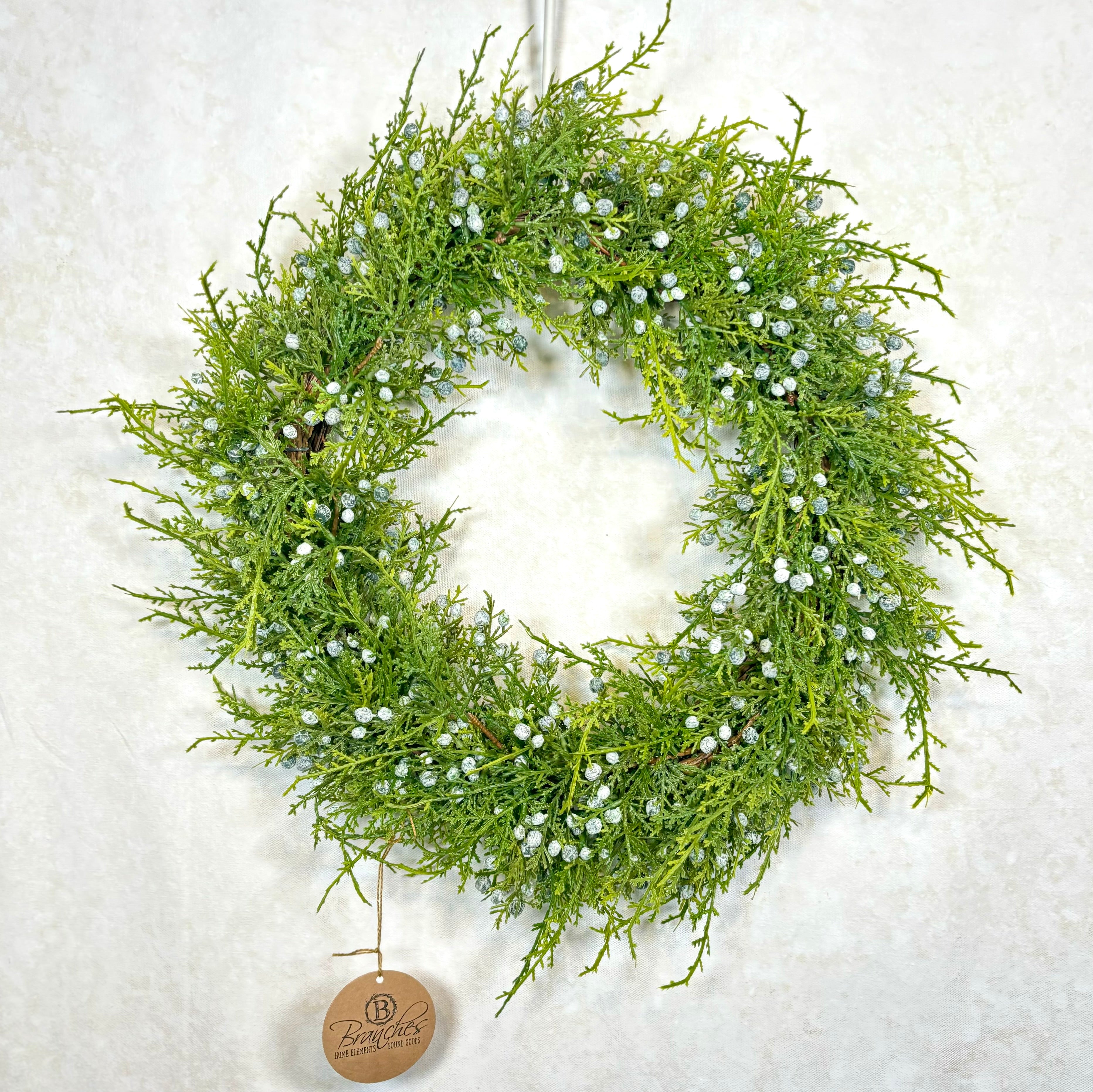 18"D Seeding Juniper Wreath