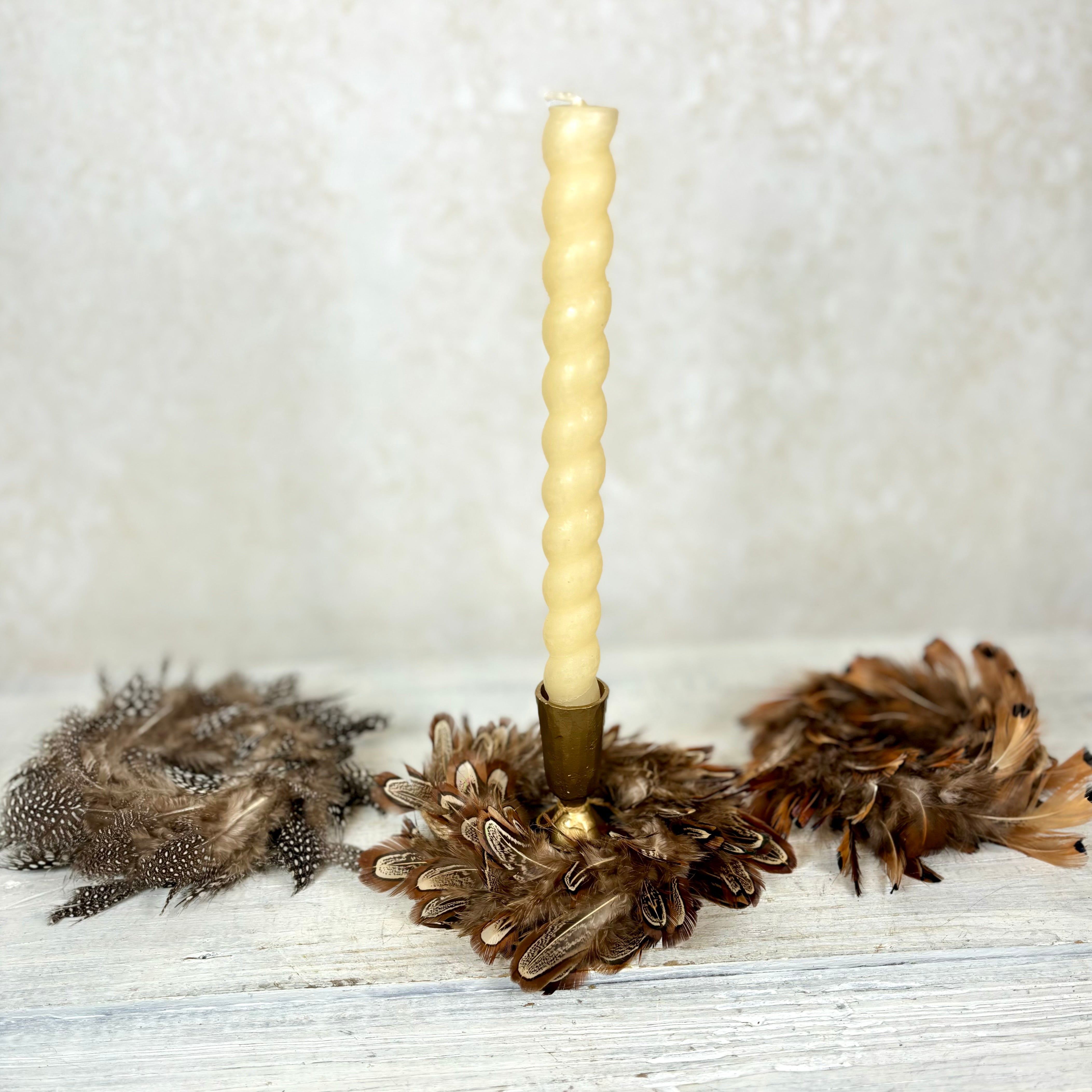 Pheasant Feather Wreath Ornament