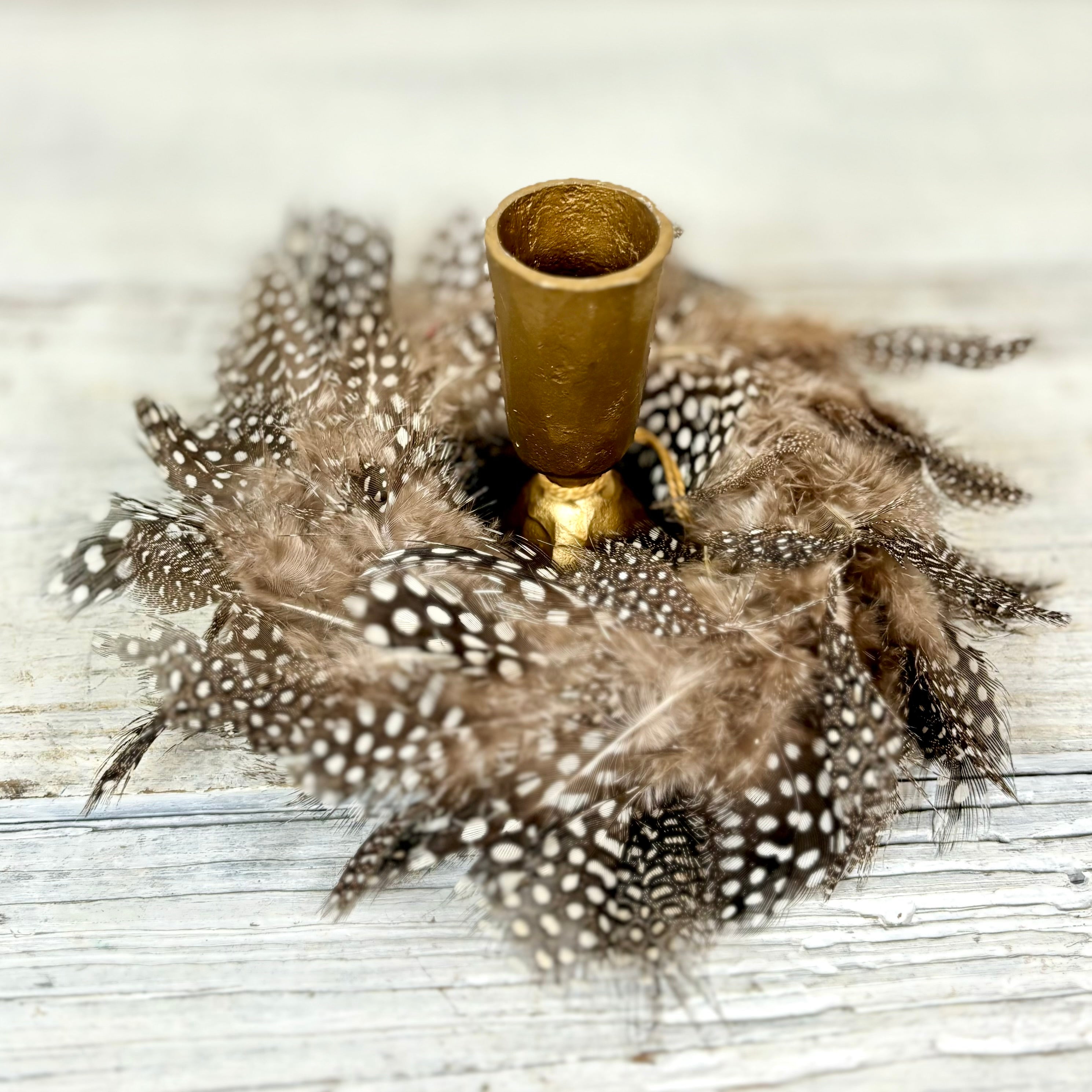 Chicken Feather Wreath Ornament