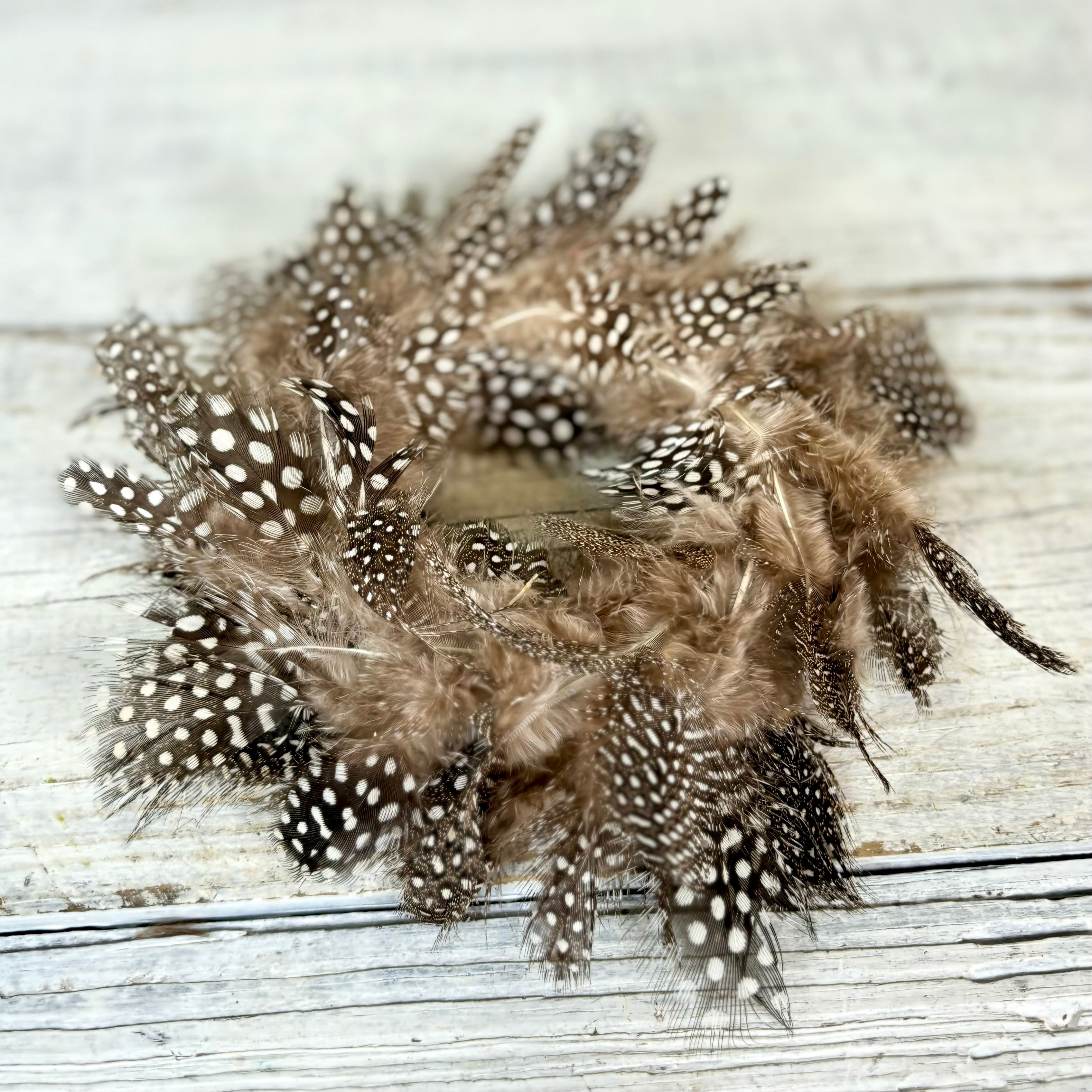 Chicken Feather Wreath Ornament