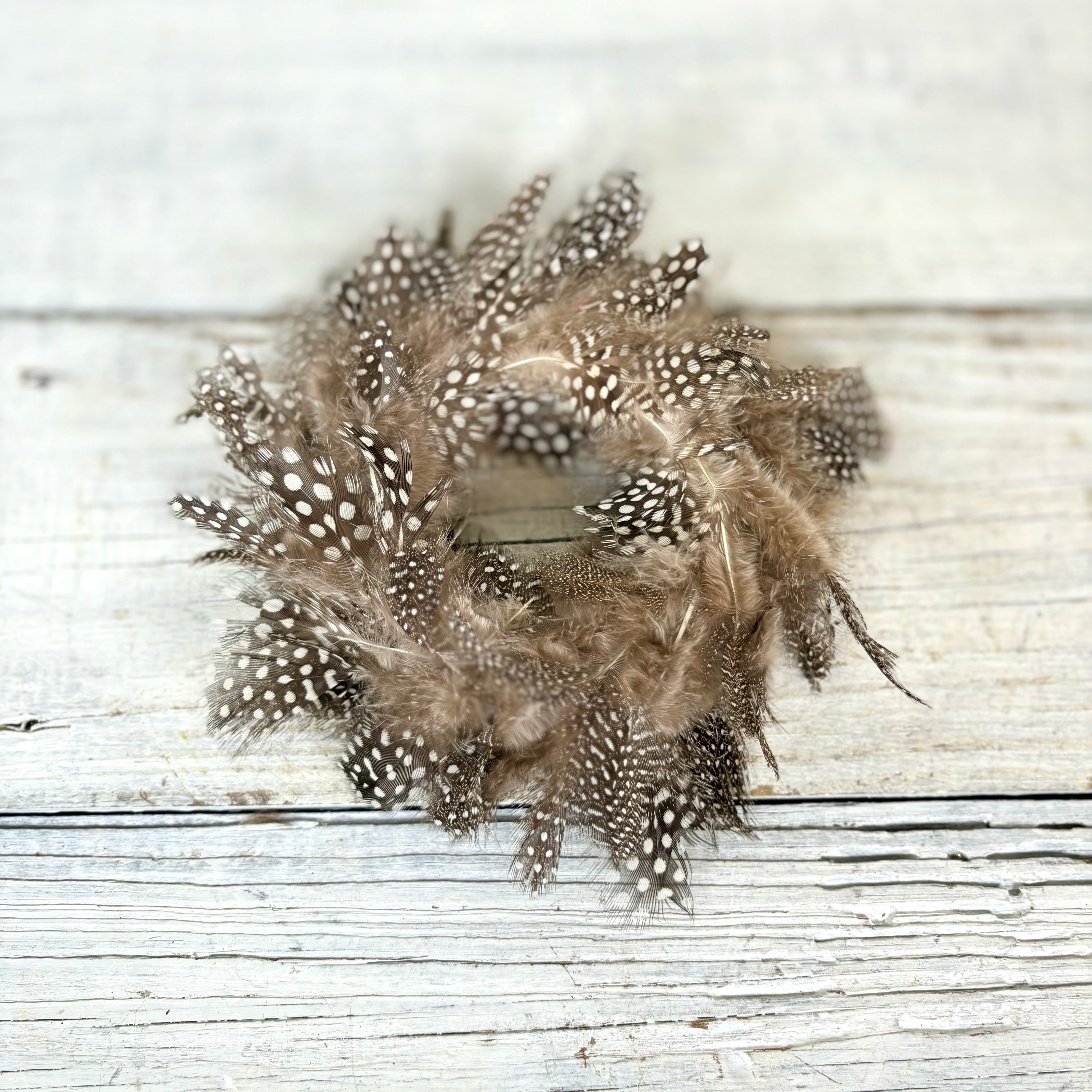 Chicken Feather Wreath Ornament