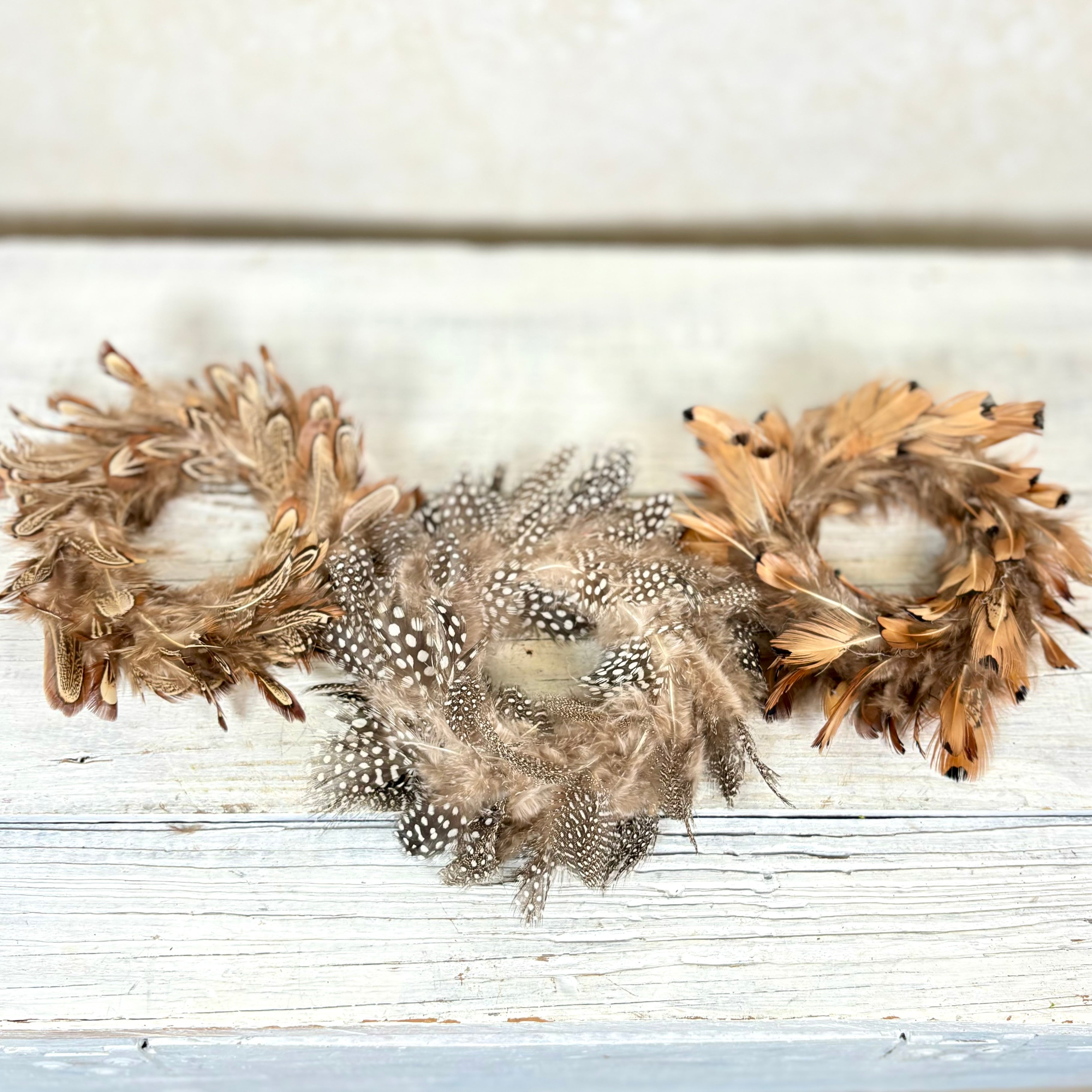 Chicken Feather Wreath Ornament