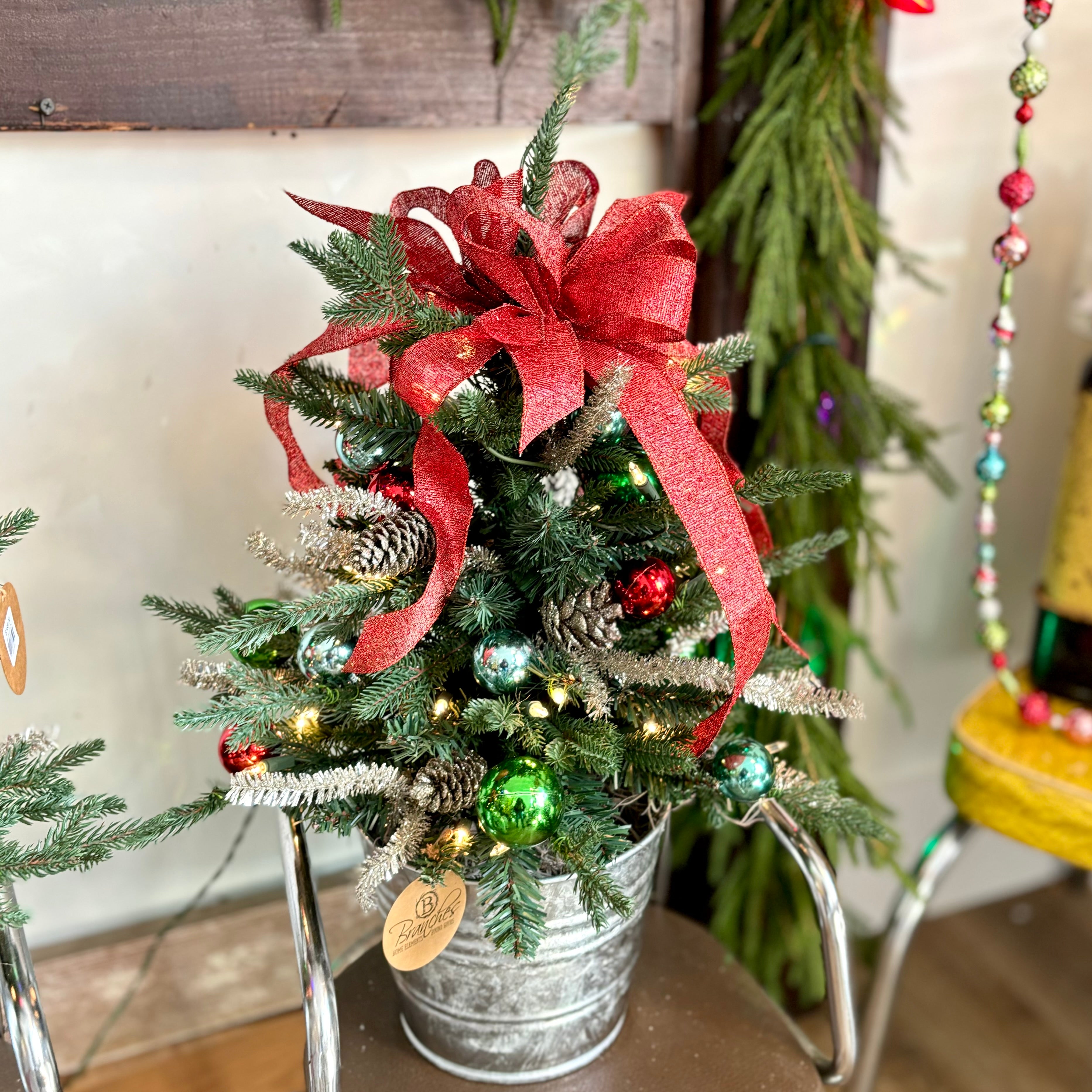 Retro-Inspo 2ft Decorated Tree Potted