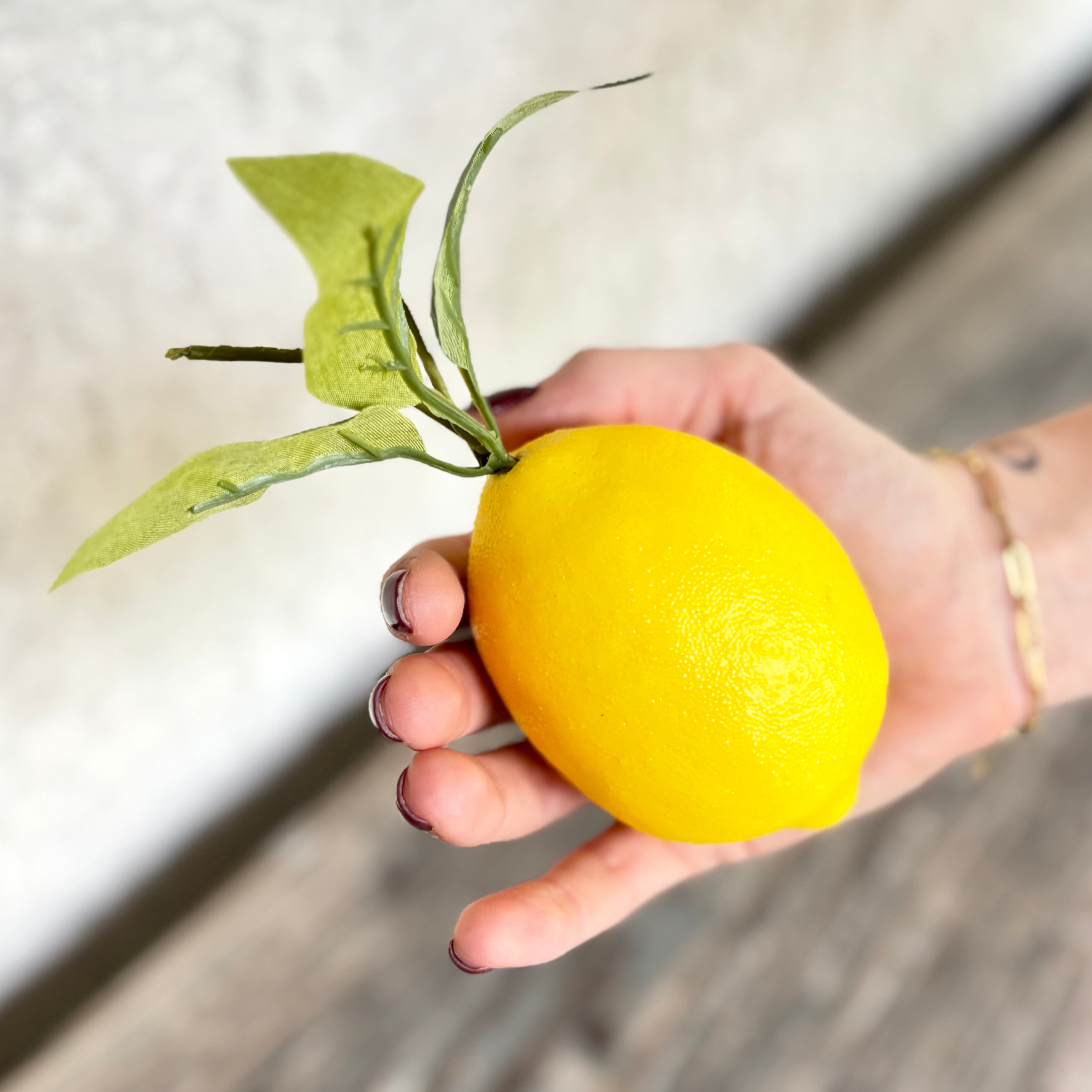 Lemon with Foliage