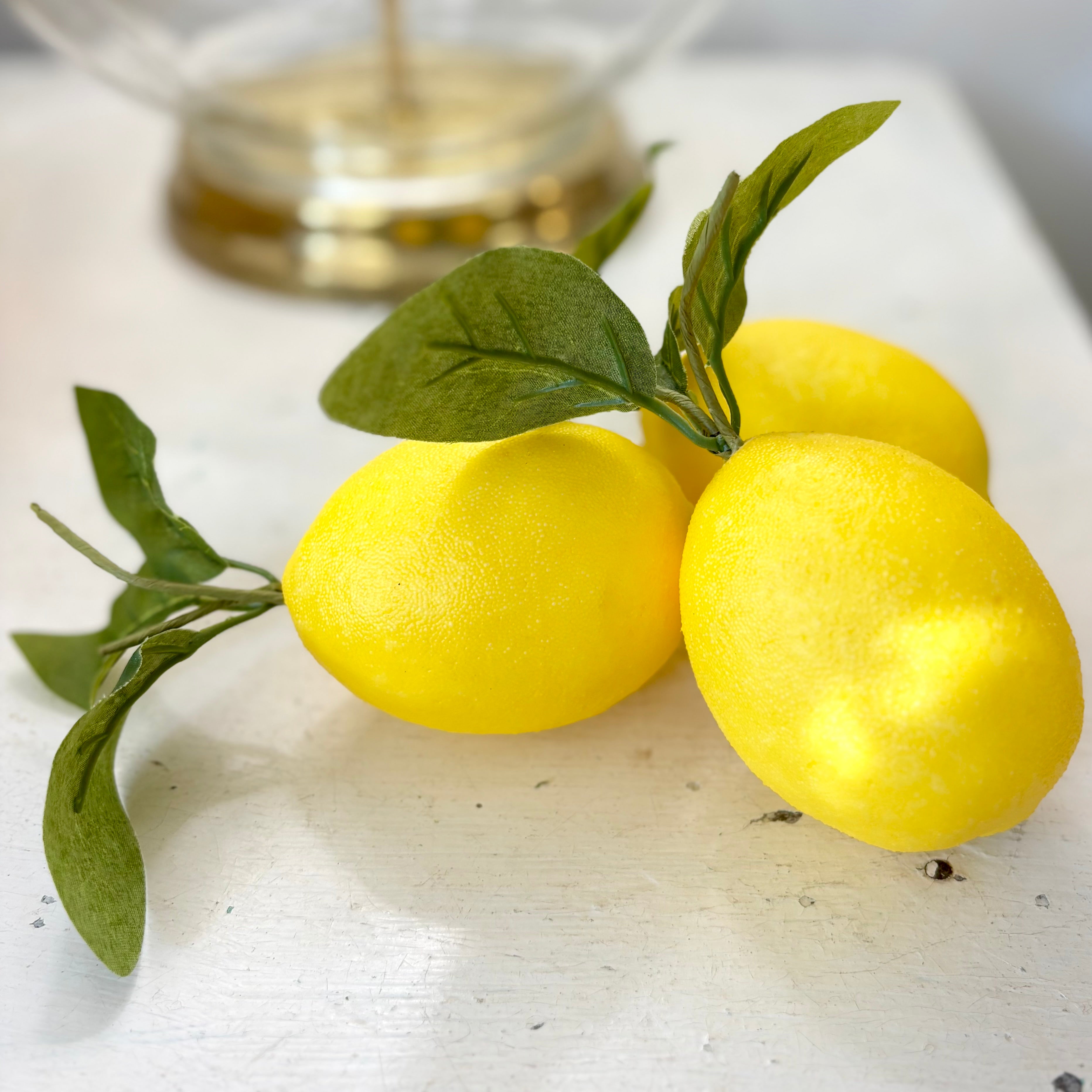 Lemon with Foliage