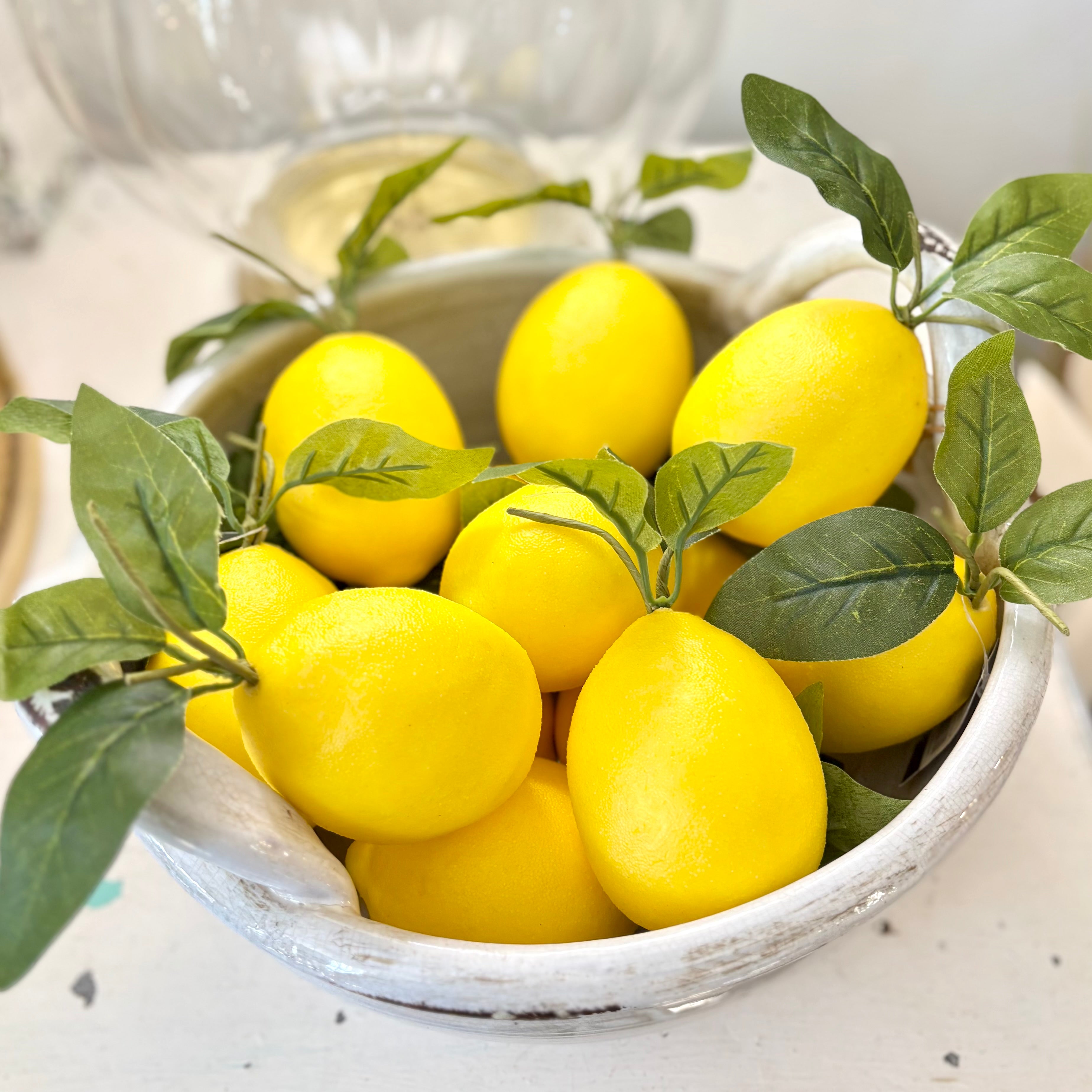 Lemon with Foliage