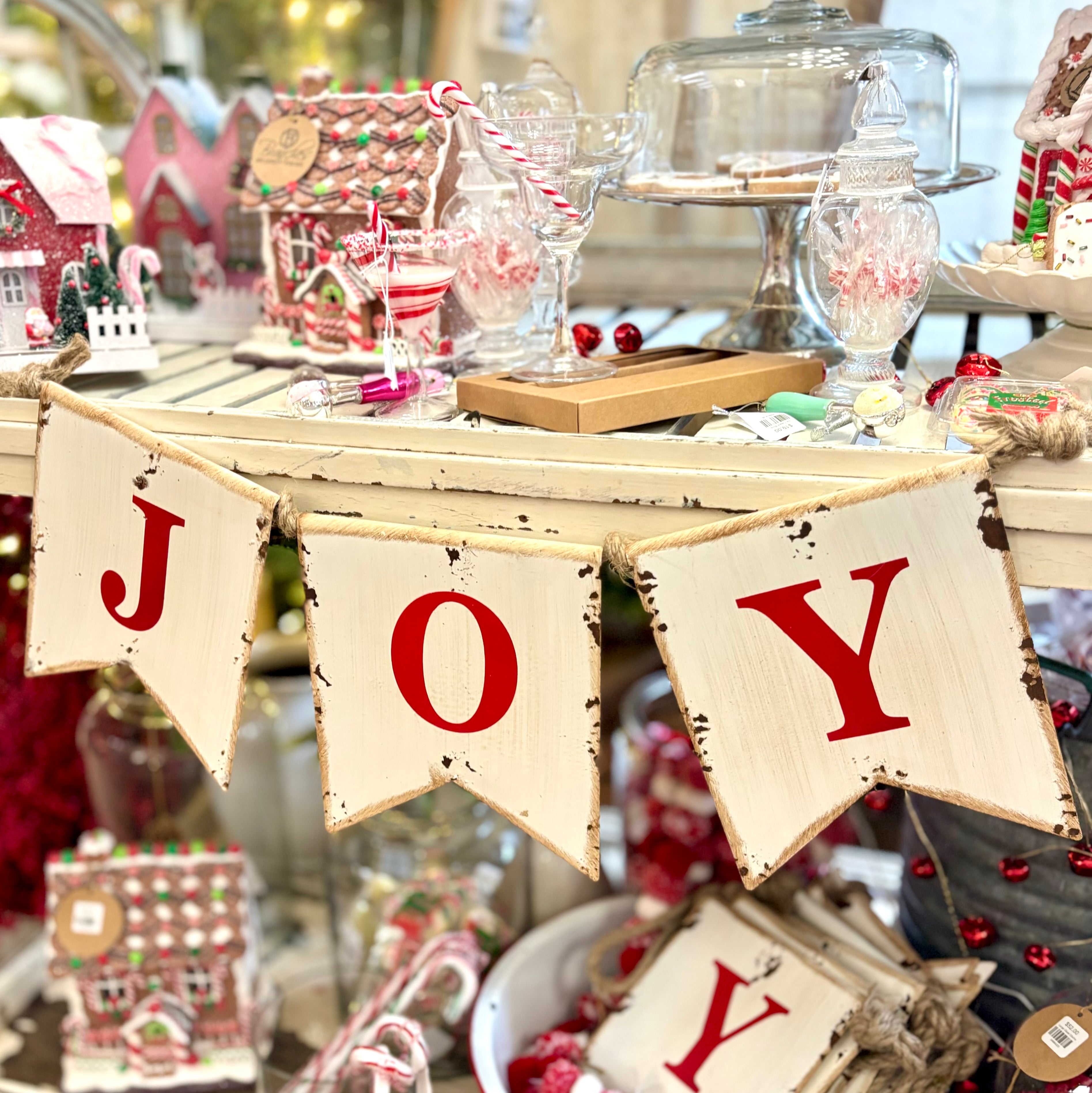 Holiday JOY Tin Banner