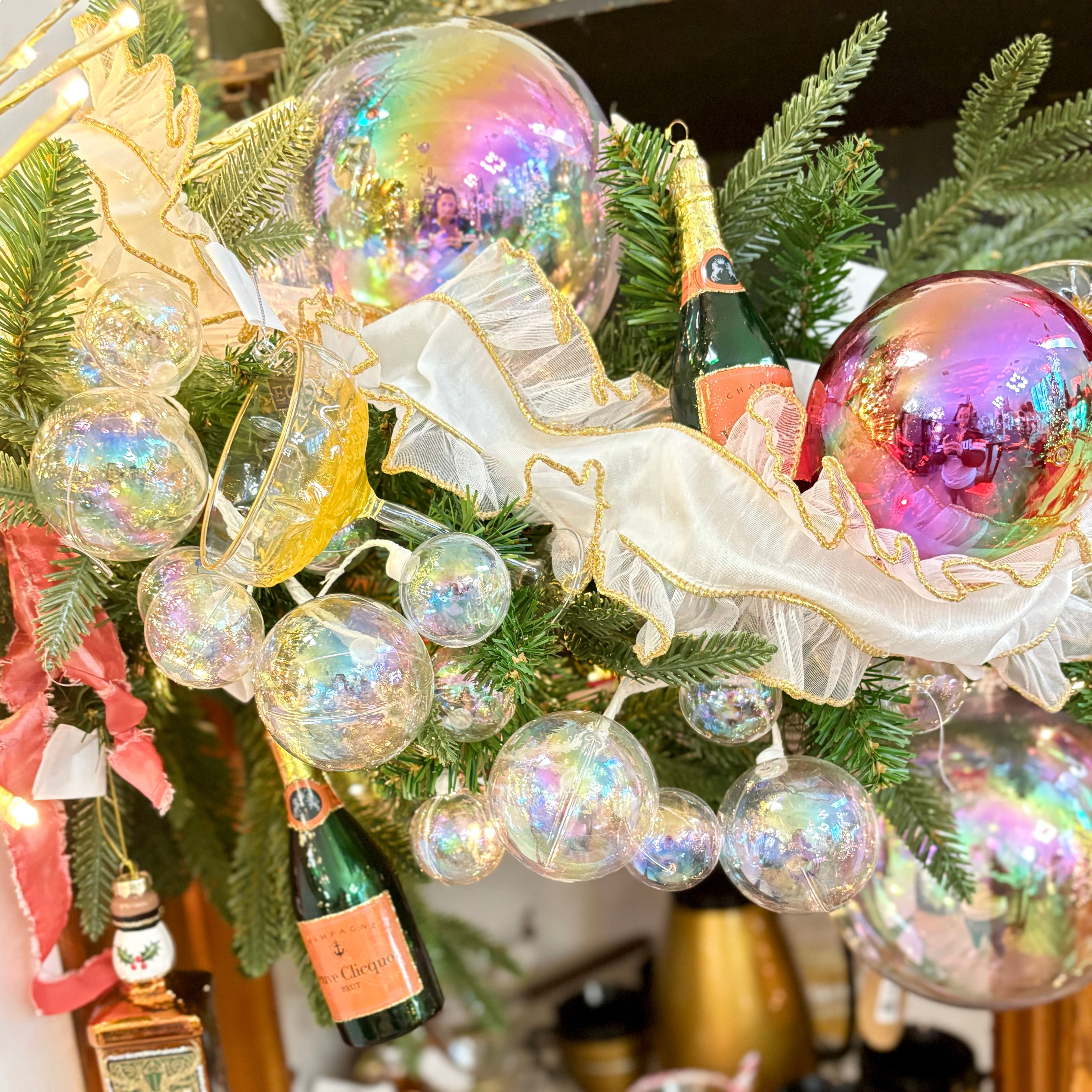 Iridescent Ball Garland