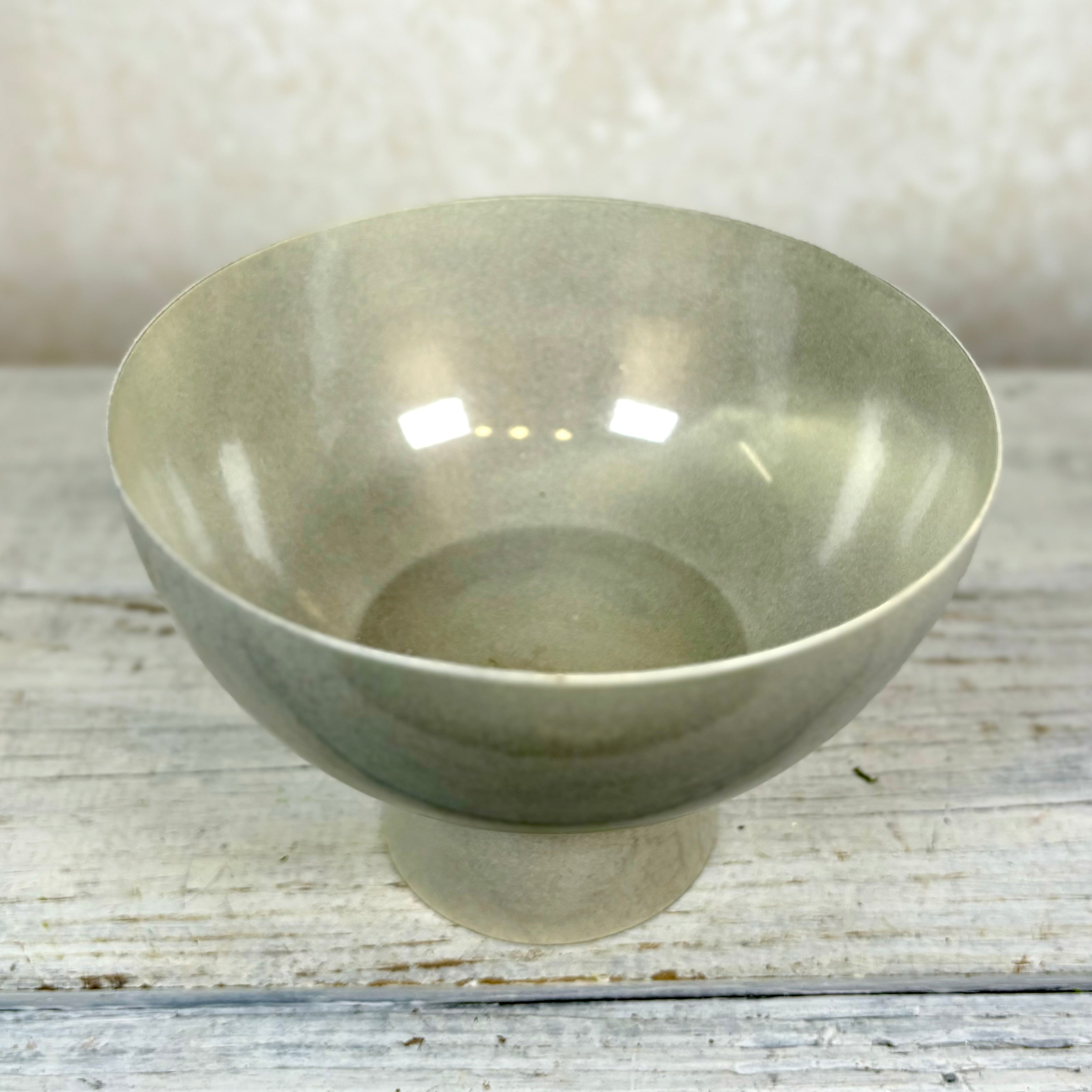 Isabella Metal Grayish Compote Small