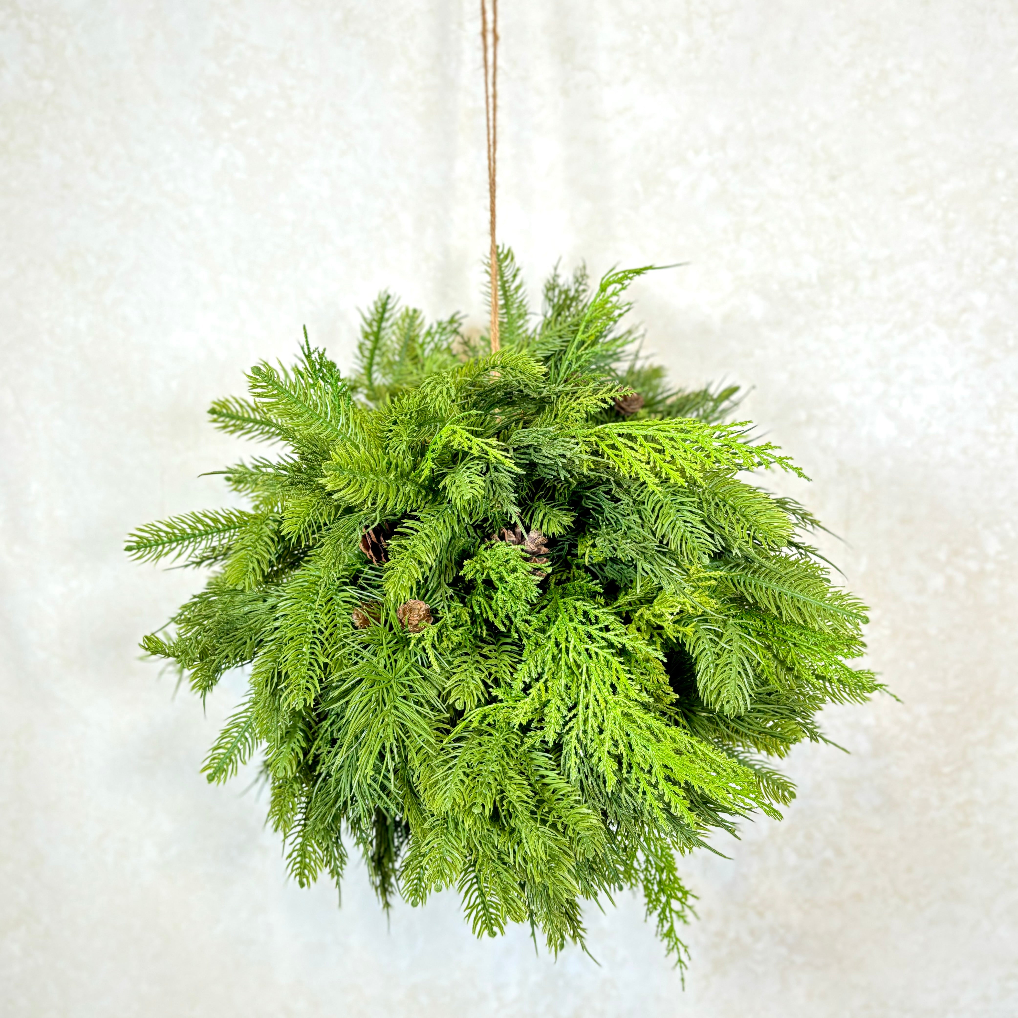 Natural Touch Mixed Evergreen Kissing Ball