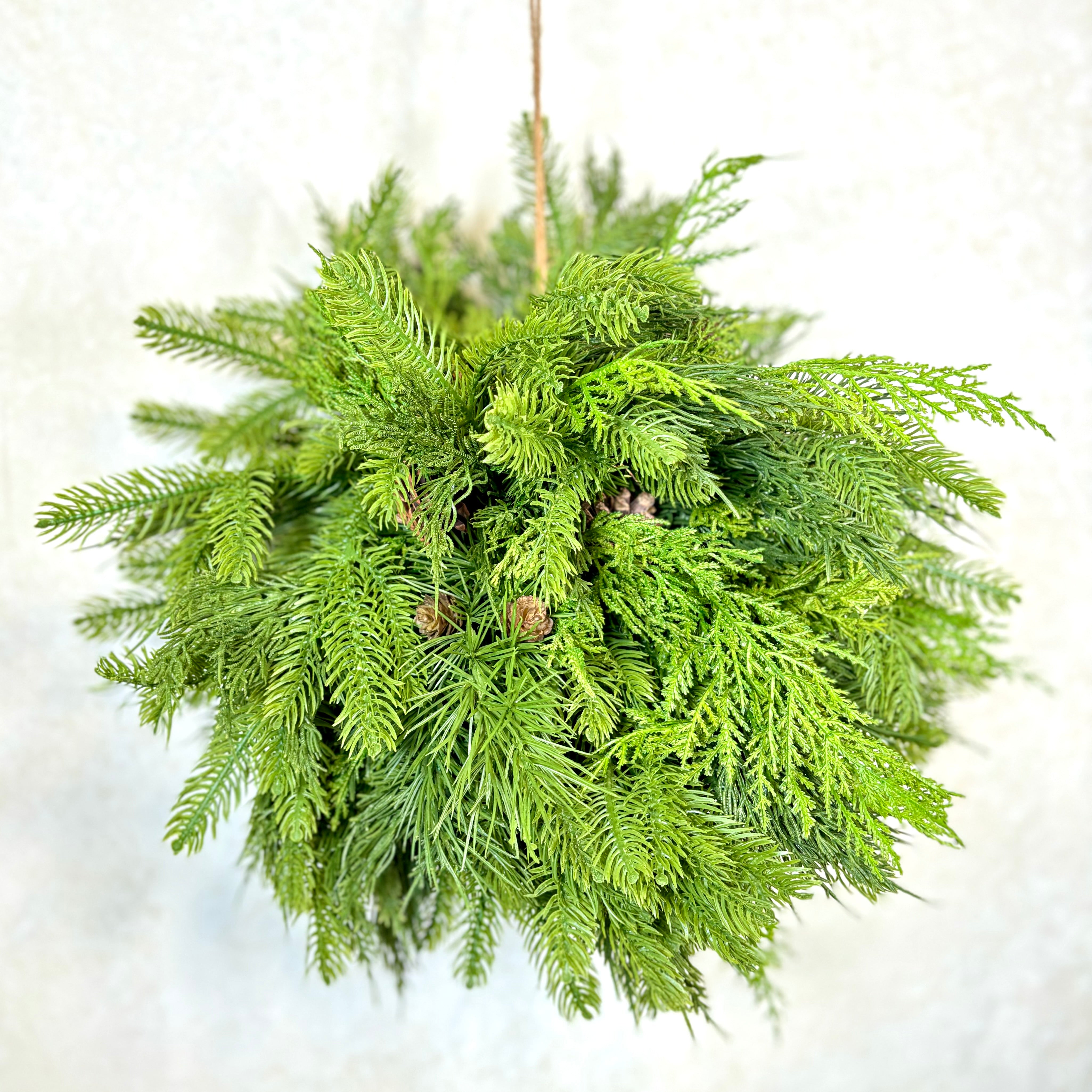 Natural Touch Mixed Evergreen Kissing Ball