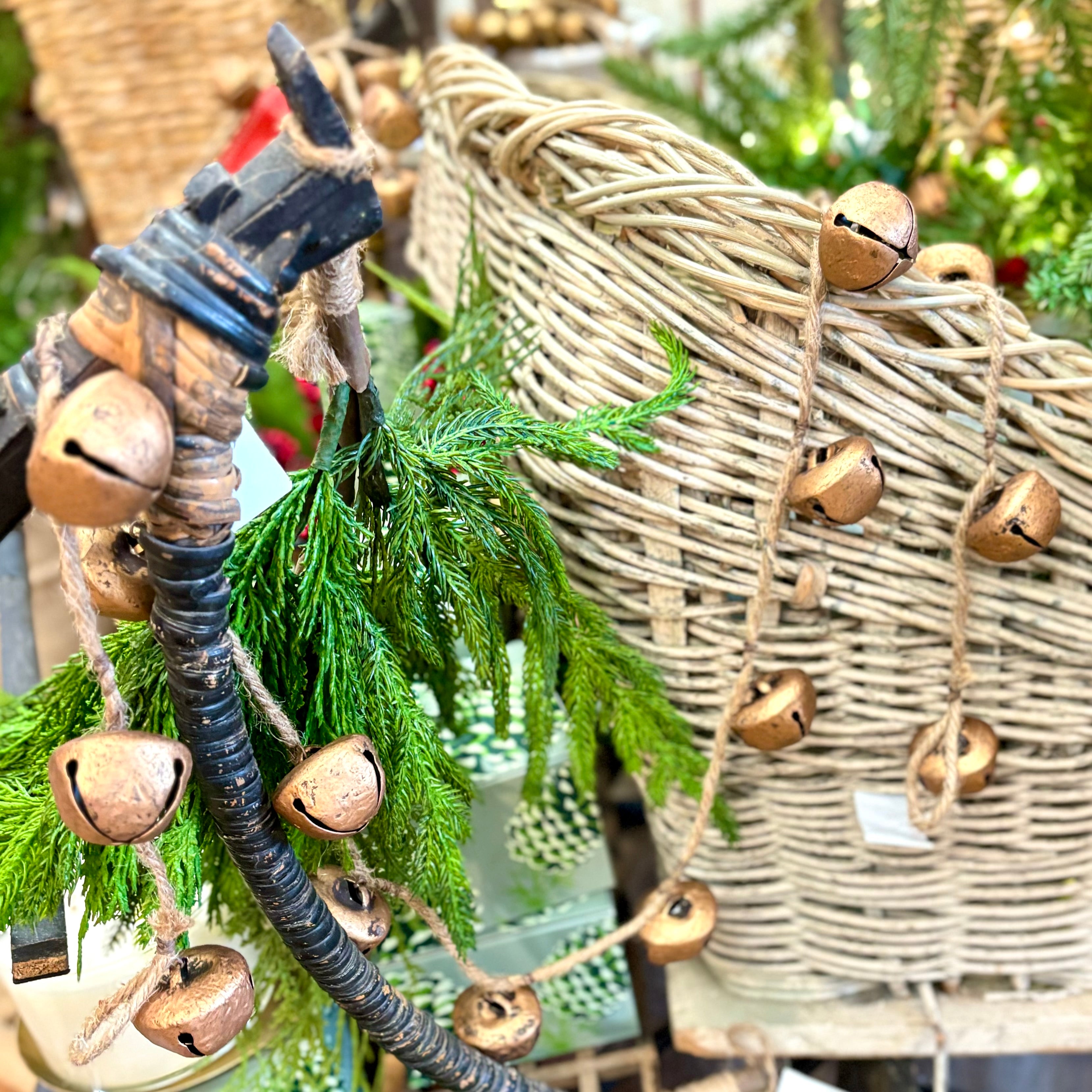 Small Gold Jingle Bell Garland